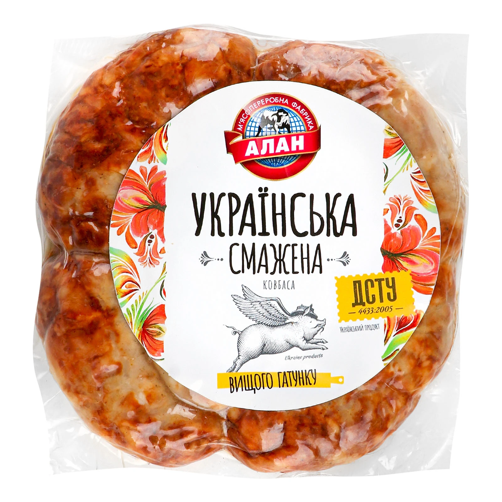 Ковбаса Алан Українська смажена вищий гатунок