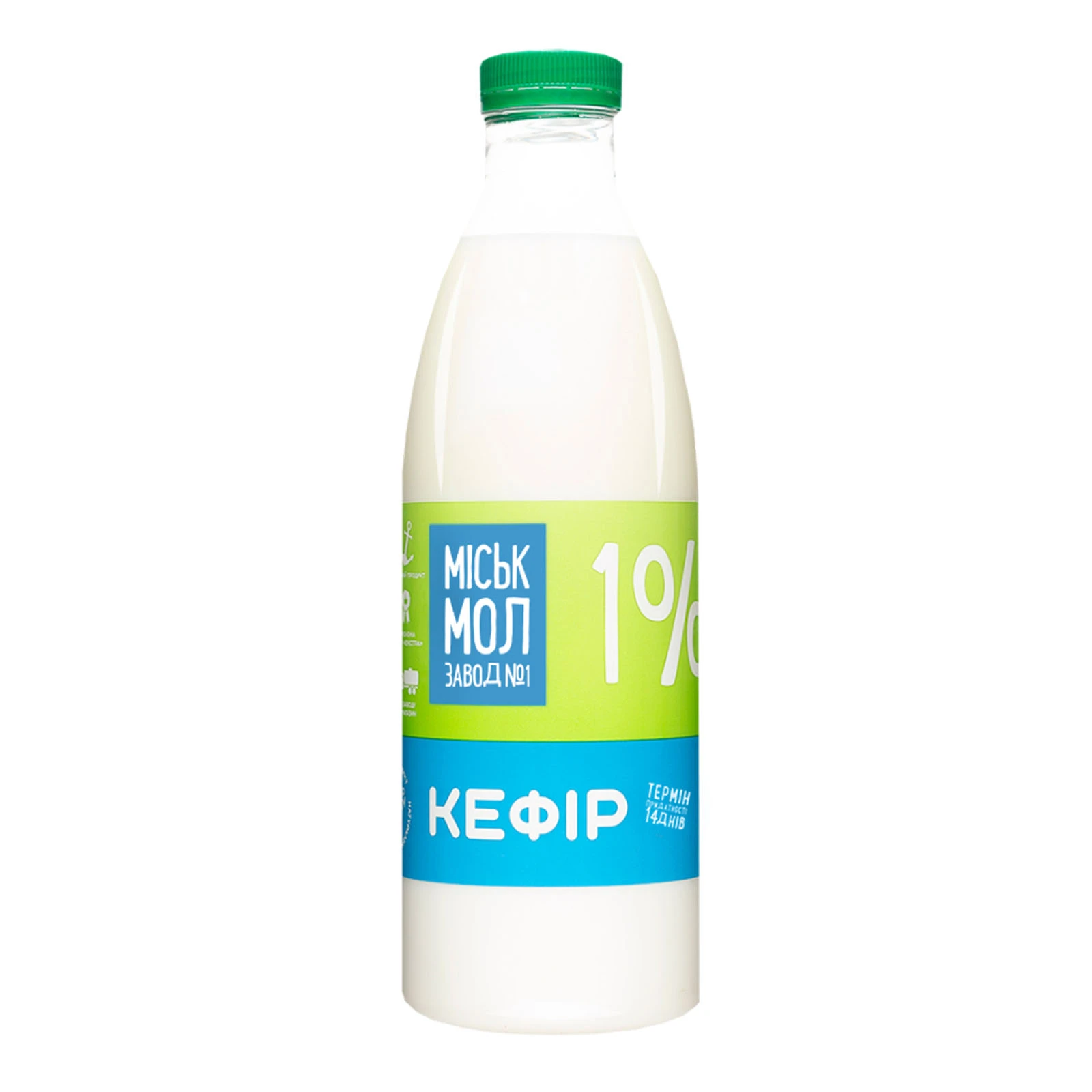 Кефір Міськмолзавод №1 термостатний 1% 850г Фото №:1