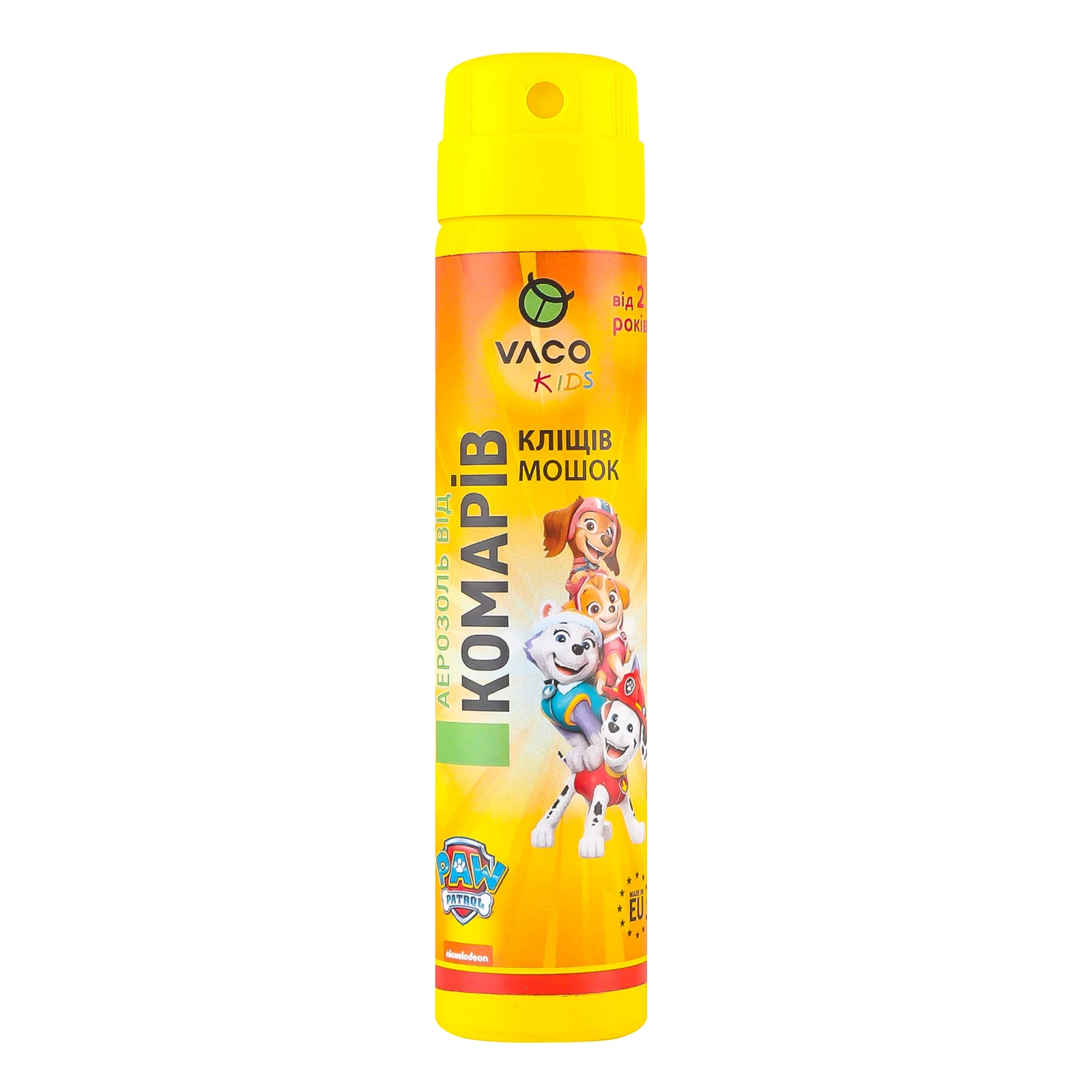 Аерозоль Vaco Kids 3в1 від комарів кліщів та мошок для дітей від 2-х років 100мл