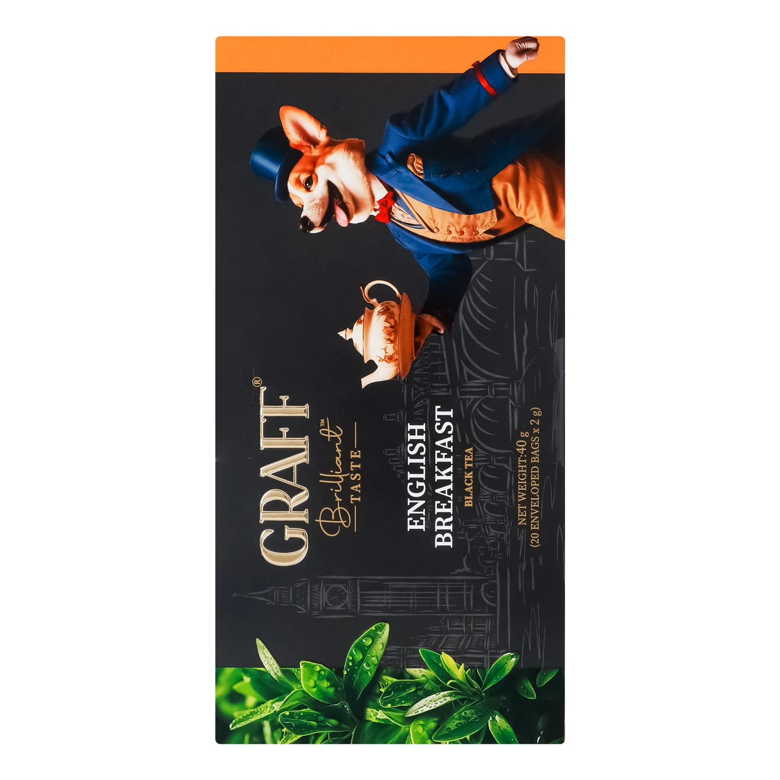 Чай Graff English Breakfast чорний байховий 20х2г Фото №:2