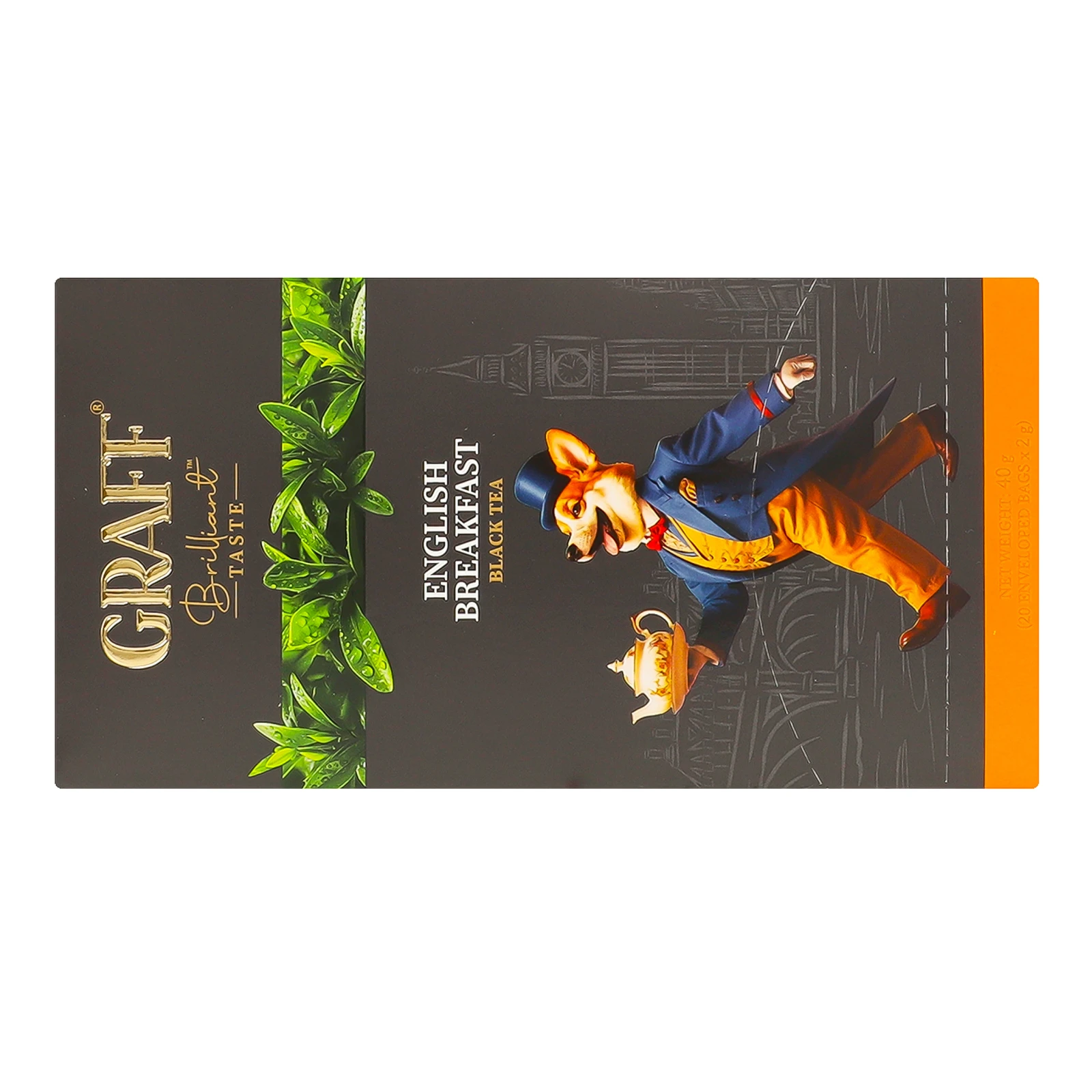 Чай Graff Англійський сніданок чорний байховий 20х2г Фото №:2