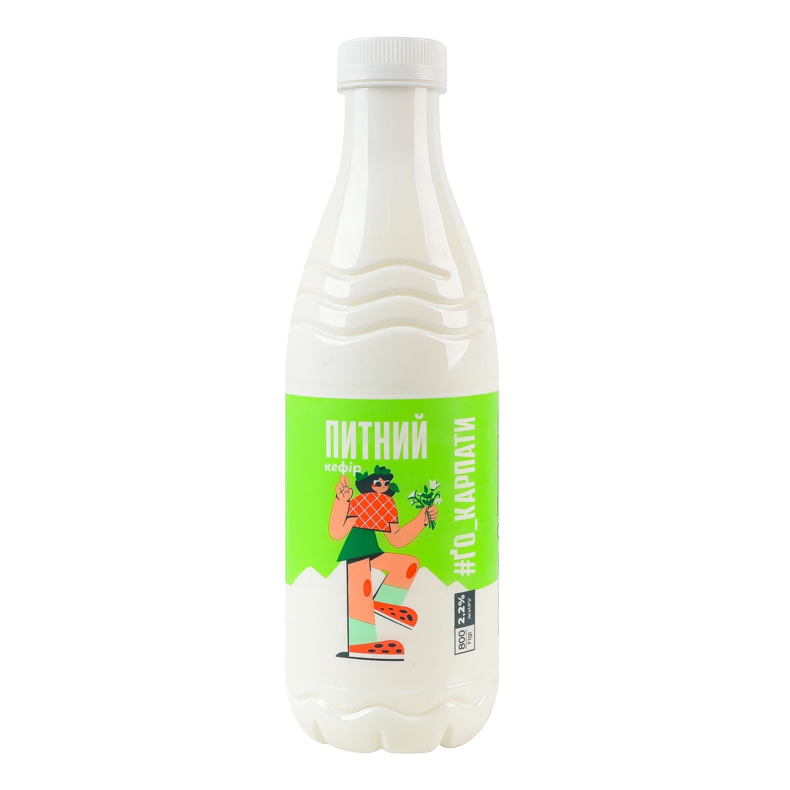 Кефір ҐоКарпати питний 2.2% 800г Фото №:1