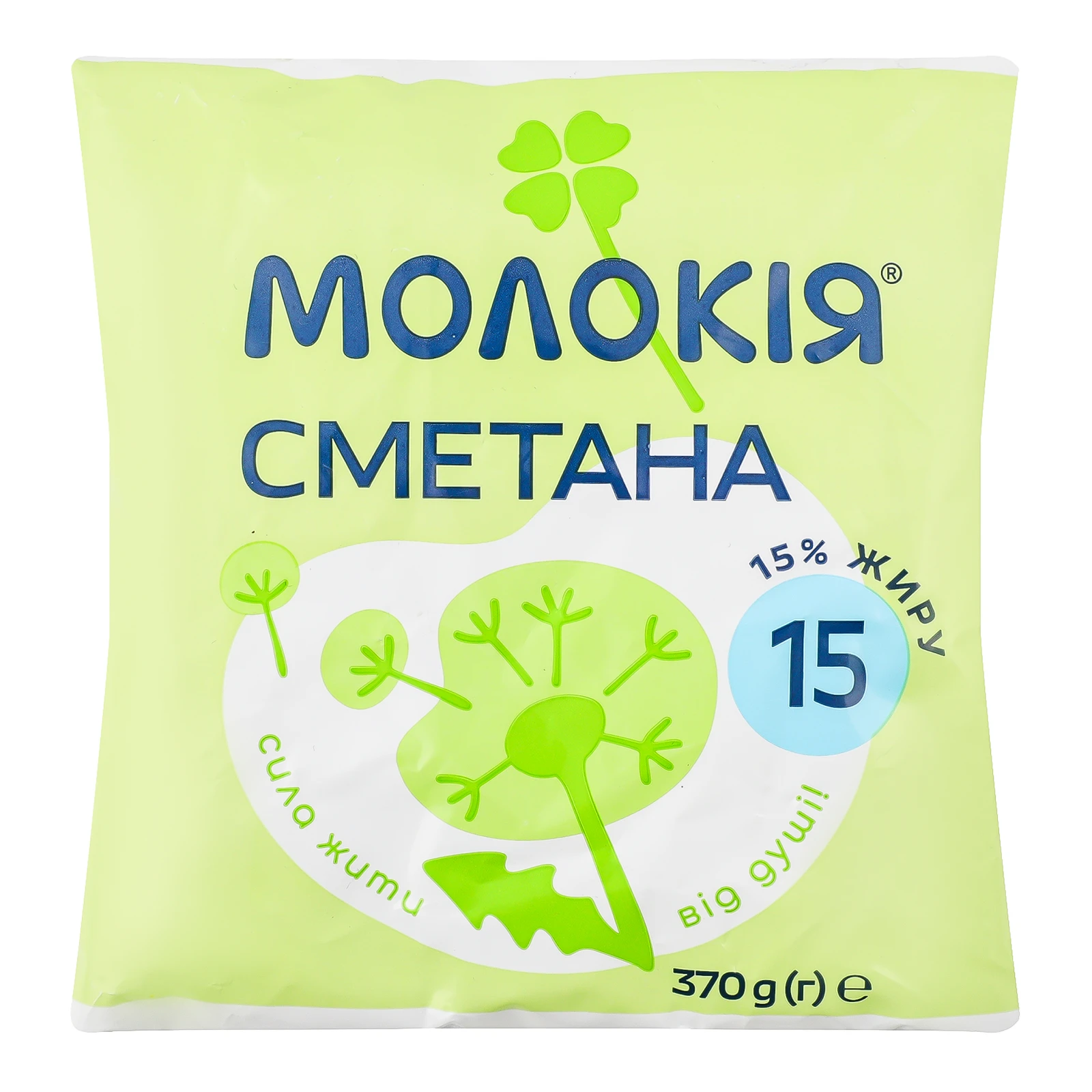 Сметана Молокія 15% 370г Фото №:1