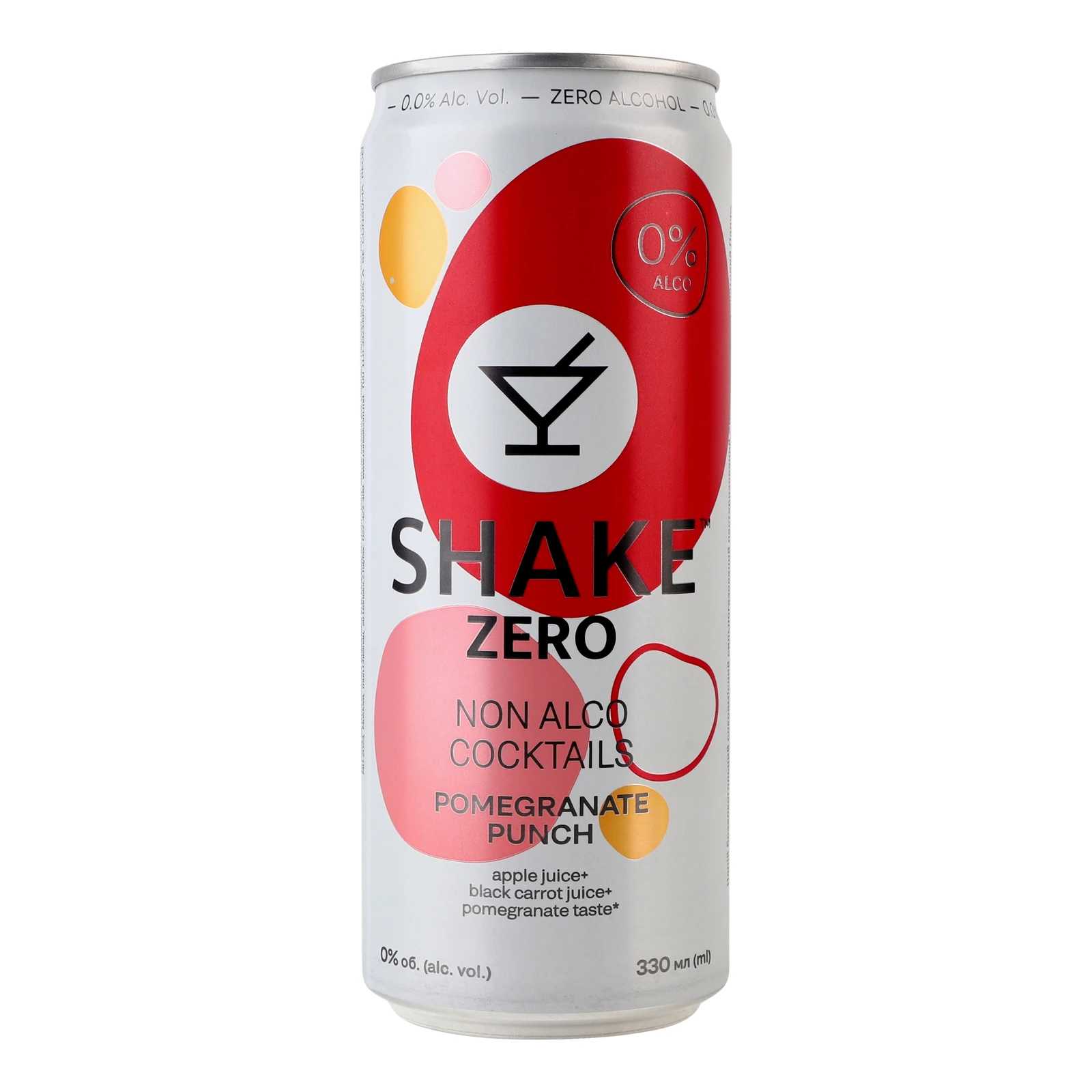 Напій безалкогольний Shake Zero Pomegranate Punch соковмісний сильногазований 330мл Фото №:1