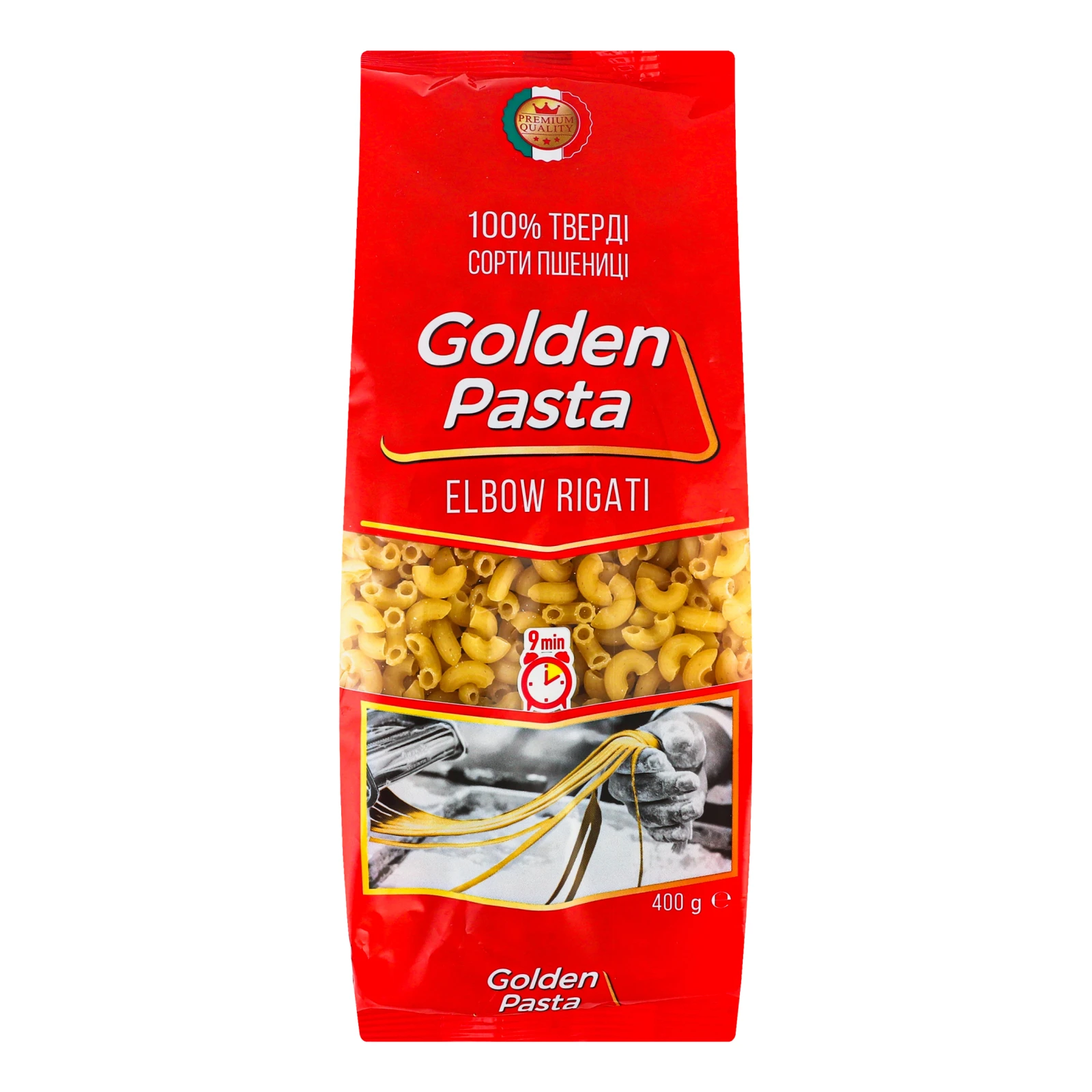 Вироби макаронні Golden Pasta Elbow rigati 400г Фото навігації №:1