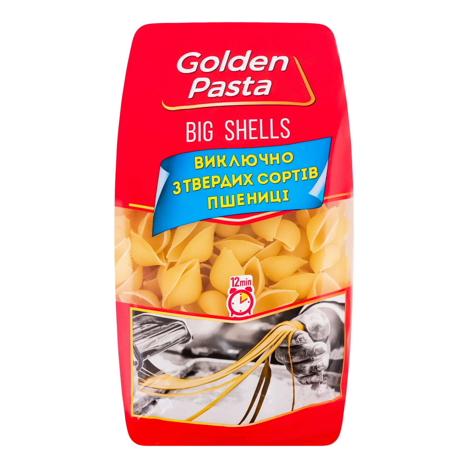 Макаронні вироби Golden Pasta Big shells мушлі 400г Фото навігації №:1
