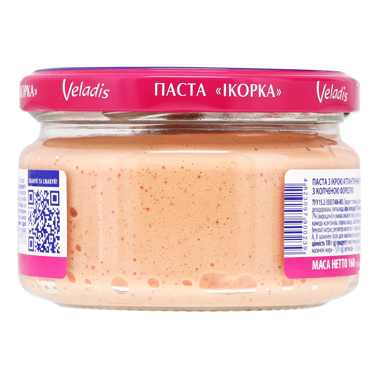 Паста Veladis 160г Ікорка з копченою фореллю ск/б Фото №:2