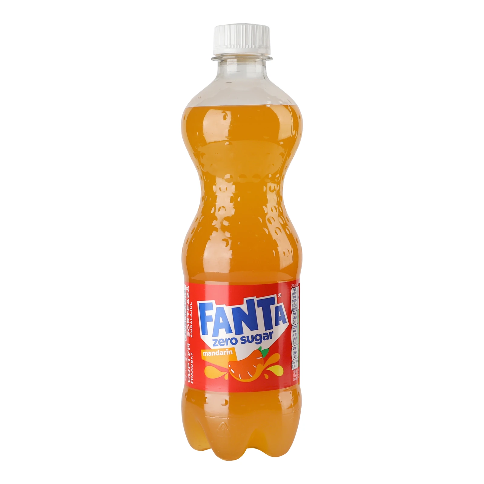 Напій безалкогольний Fanta Zero sugar Mandarin сильногазований з підсолоджувачами 500мл Фото №:1