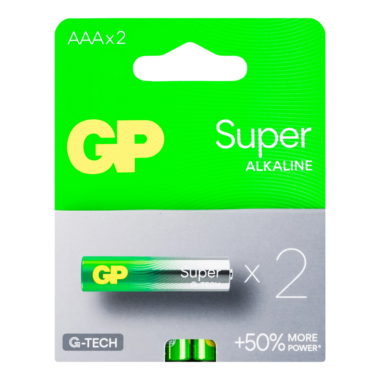 Батарейки GP Super Alkaline AAА LR03 №GP24AETA21-2GSB2 2шт/уп Фото №:1