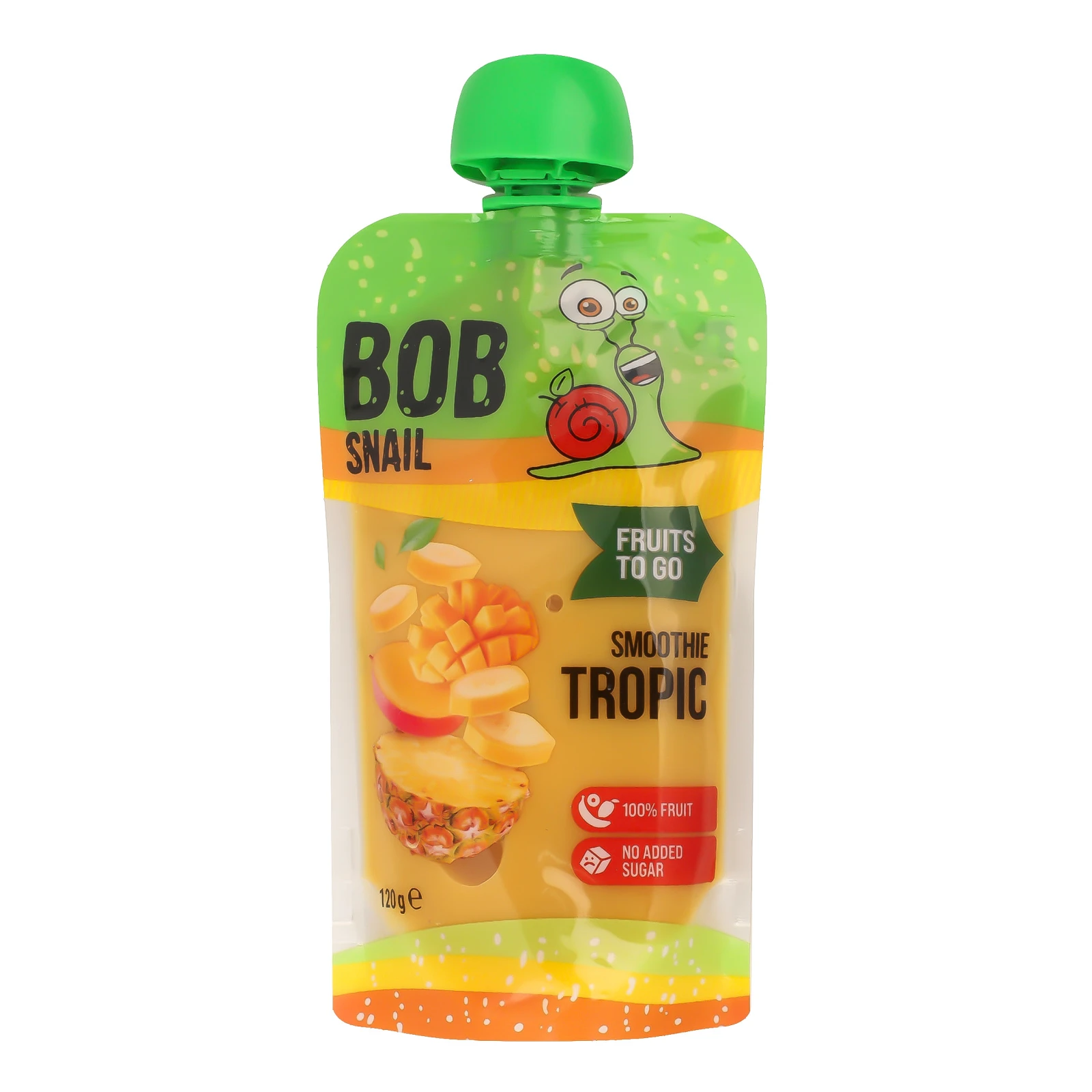 Пюре Bob Snail Smoothie Tropic фруктове 120г Фото №:1