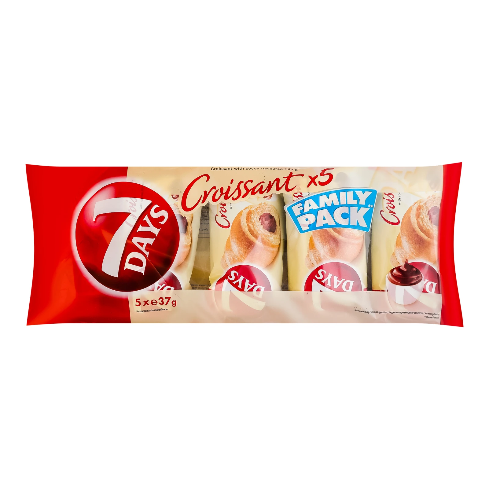 Круасан 7 Days з какао начинкою 5х37г Фото №:1