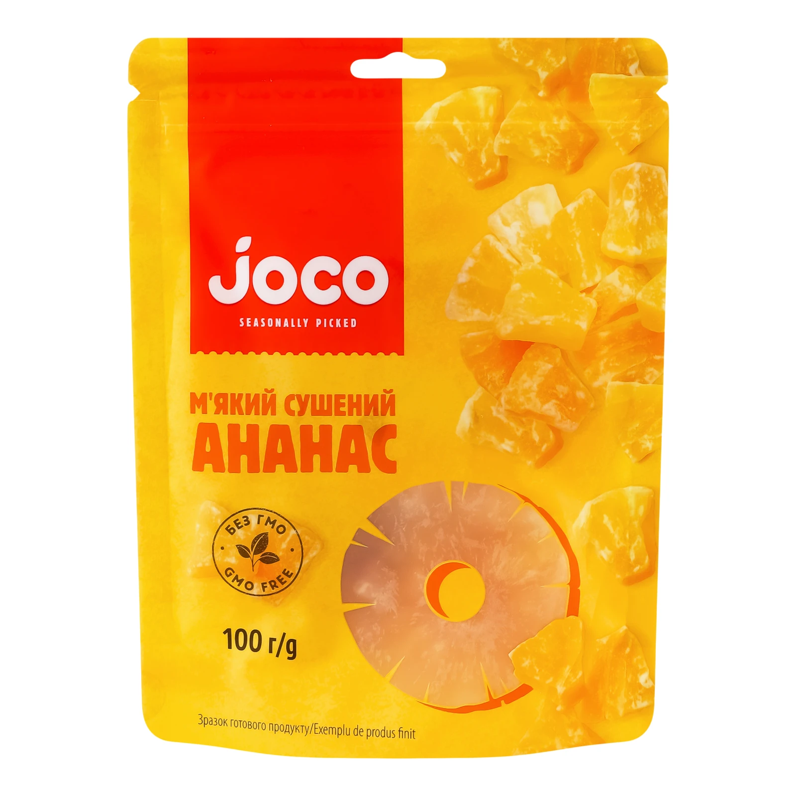Ананас Joco сушений м'який 100г Фото №:1