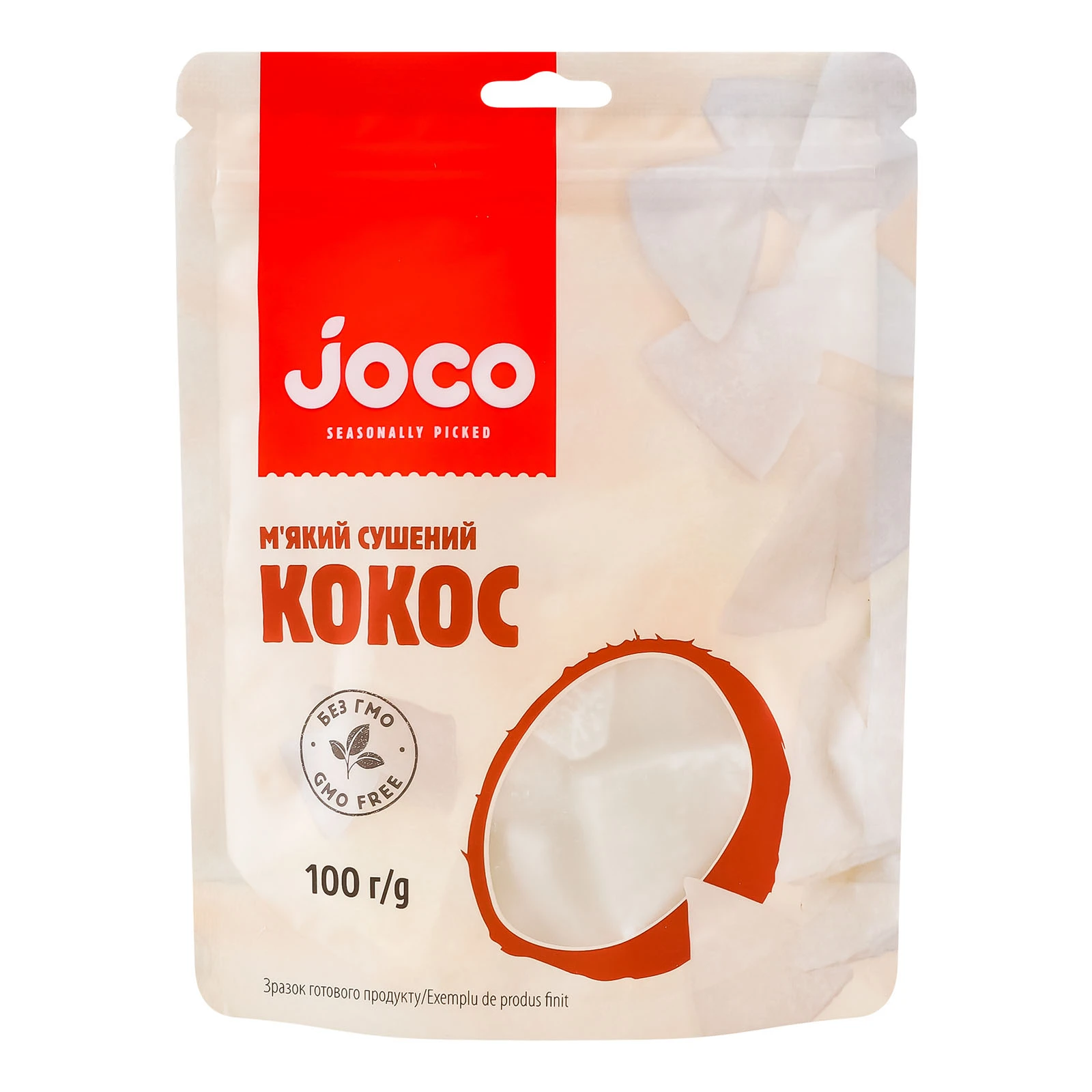 Кокос Joco м'який сушений 100г Фото №:1