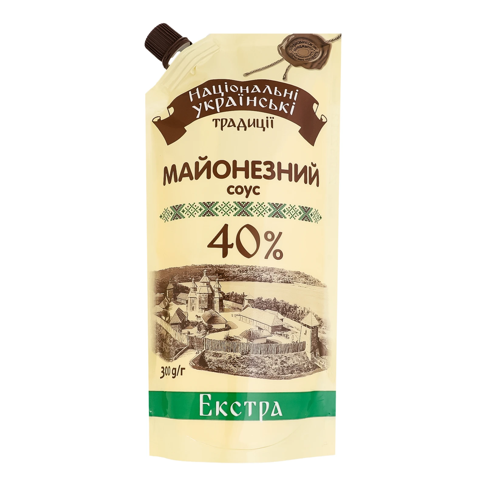 Соус майонезний Національні українські традиції Екстра 40% 300г Фото №:1