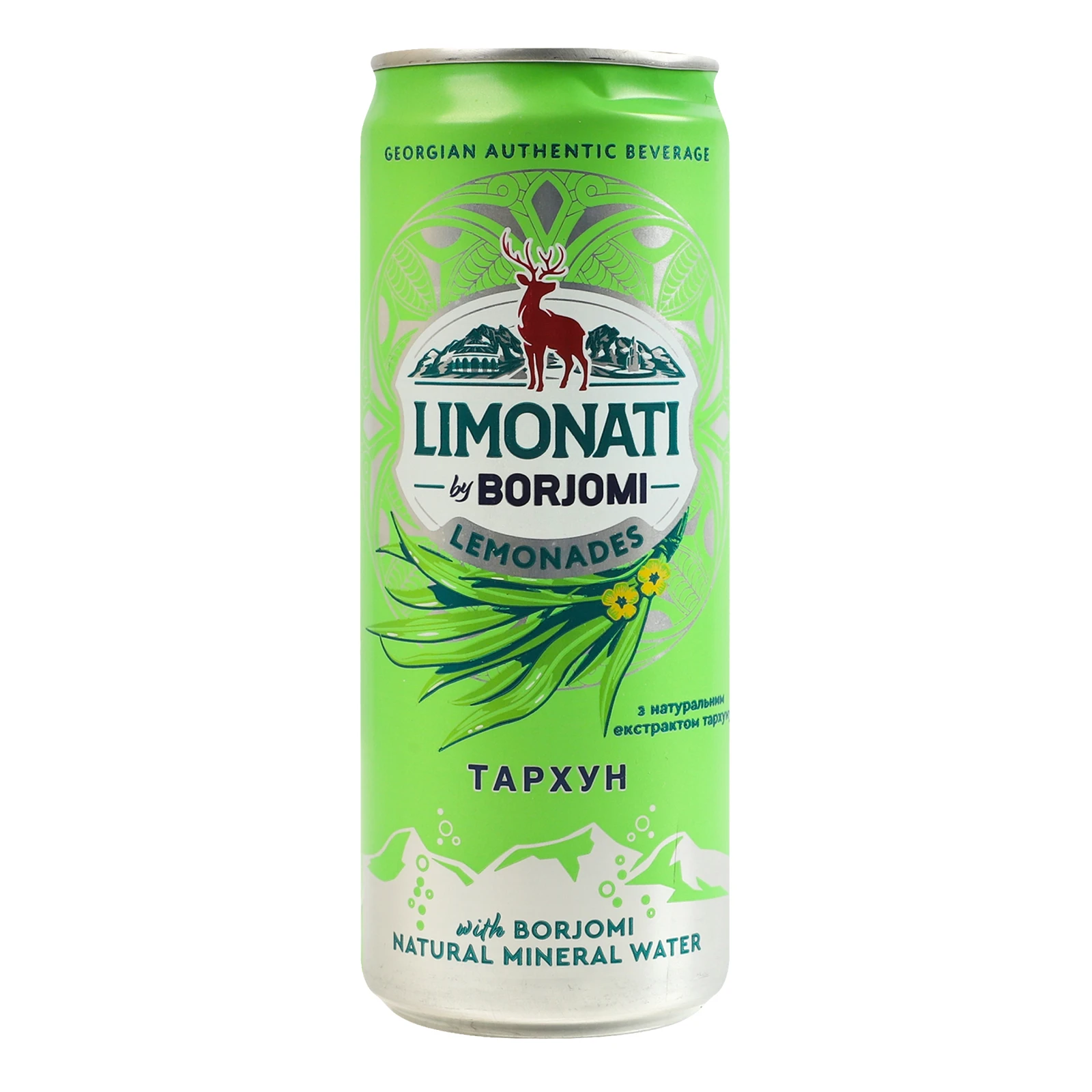 Напій Borjomi Limonati соковий сильногазований пастеризований Тархун 330мл