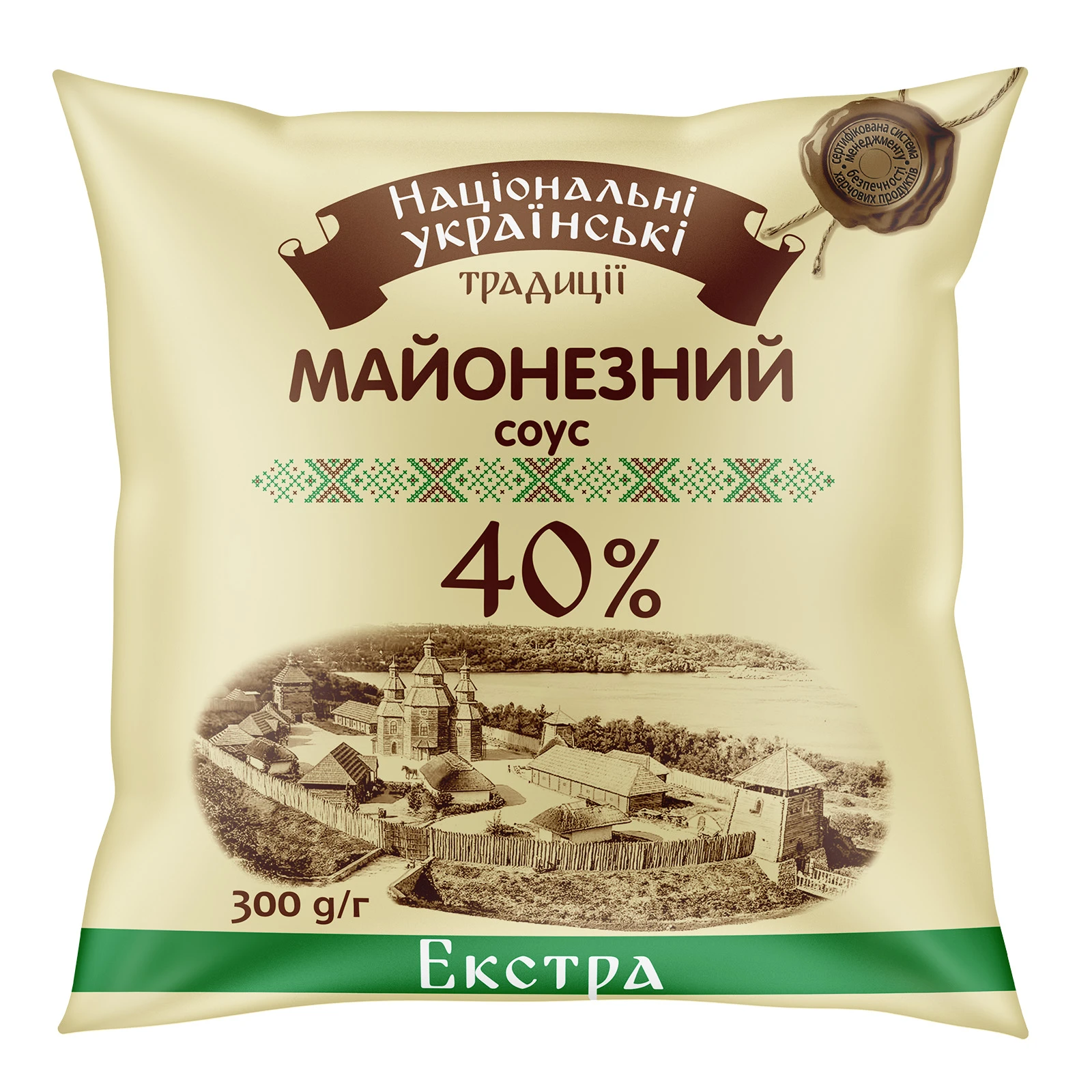 Соус майонезний Національні українські традиції Екстра 40% 300г Фото №:1
