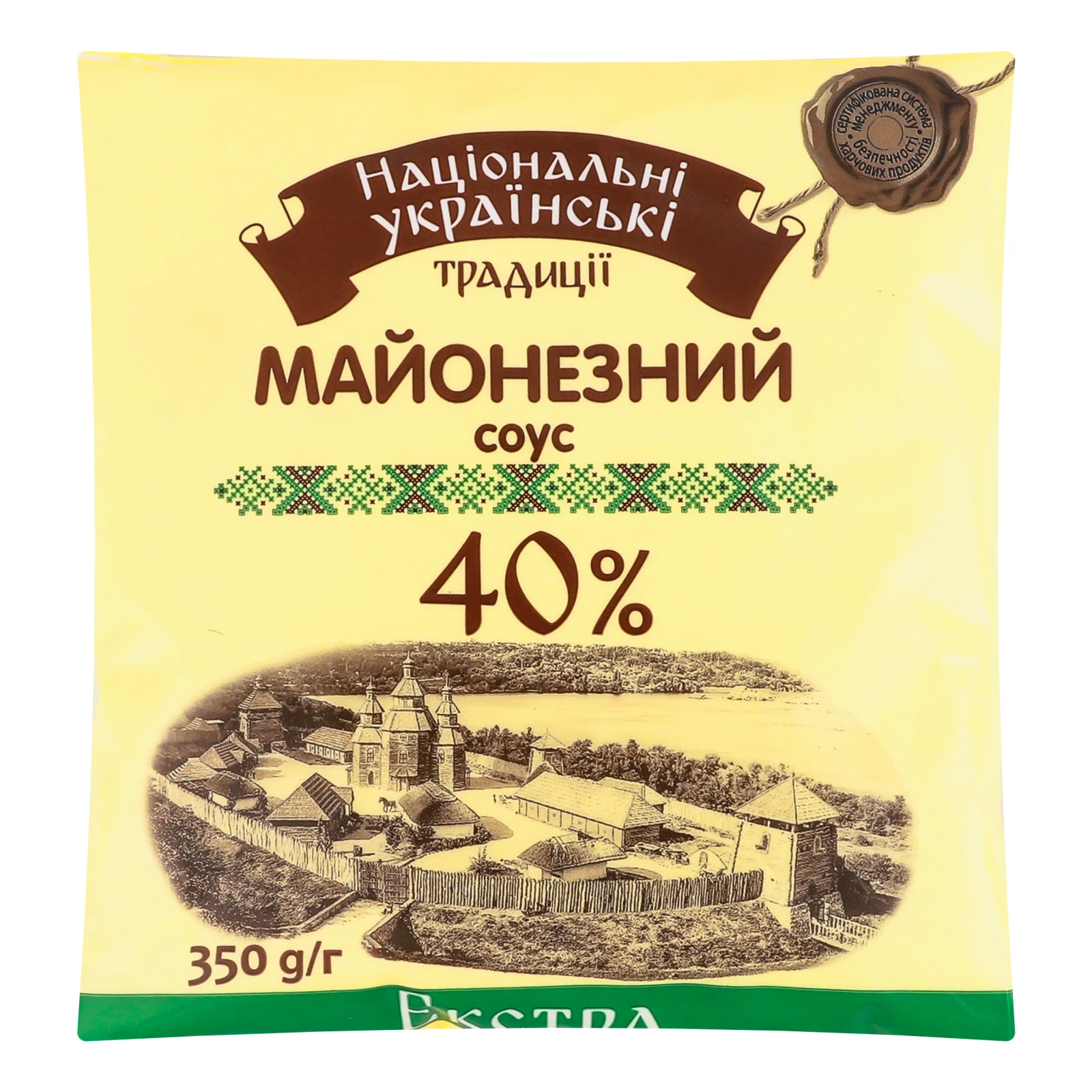 Соус майонезний Національні українські традиції Екстра 40% Фото №:1