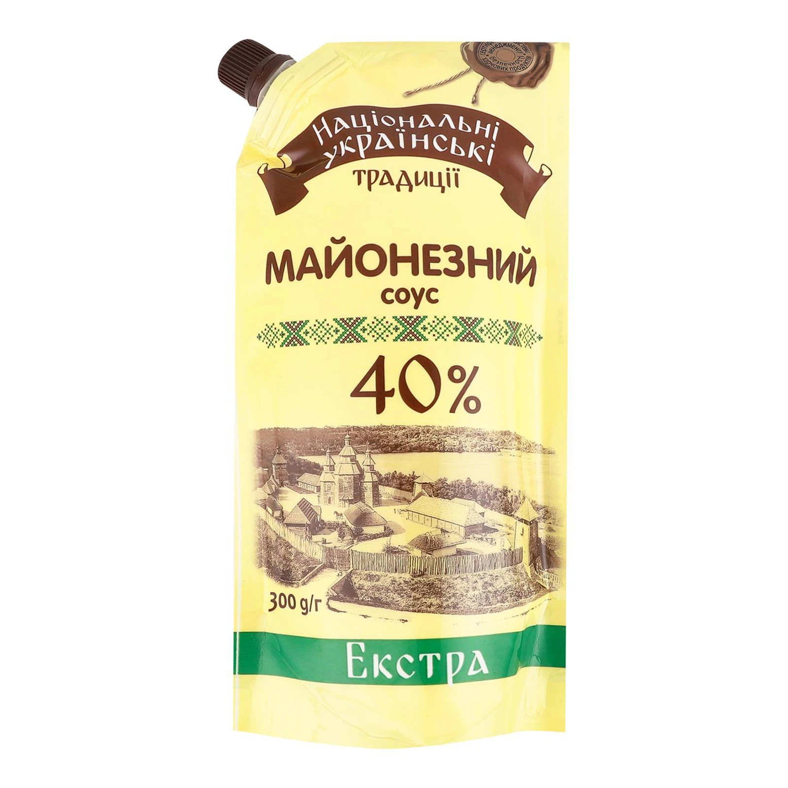 Соус майонезний Національні українські традиції Екстра 40% 300г Фото навігації №:1