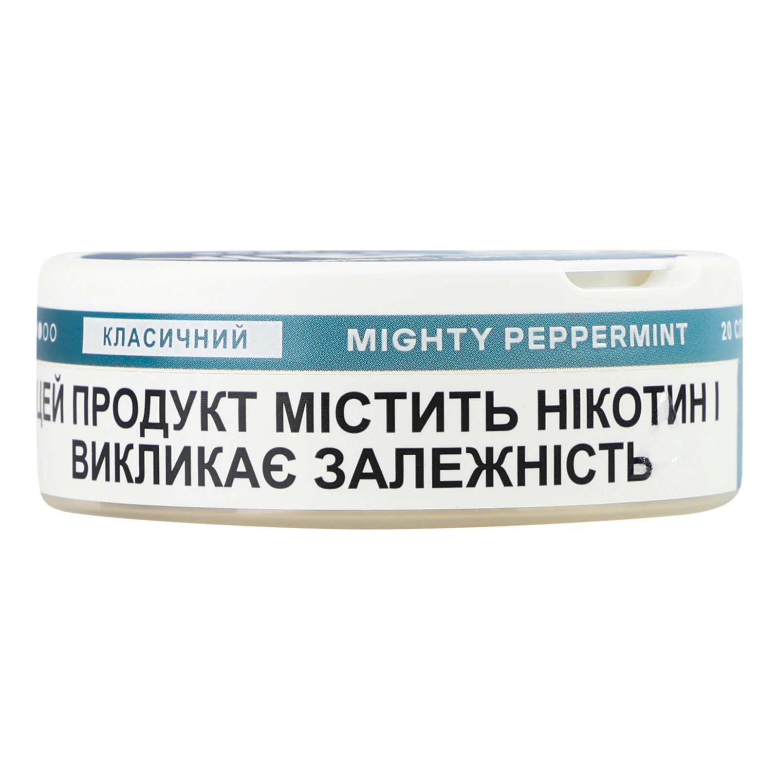 Подушечки нікотиновмісні Velo Класичний Mighty peppermint безтютюнові 20*0.7г/уп Фото №:1