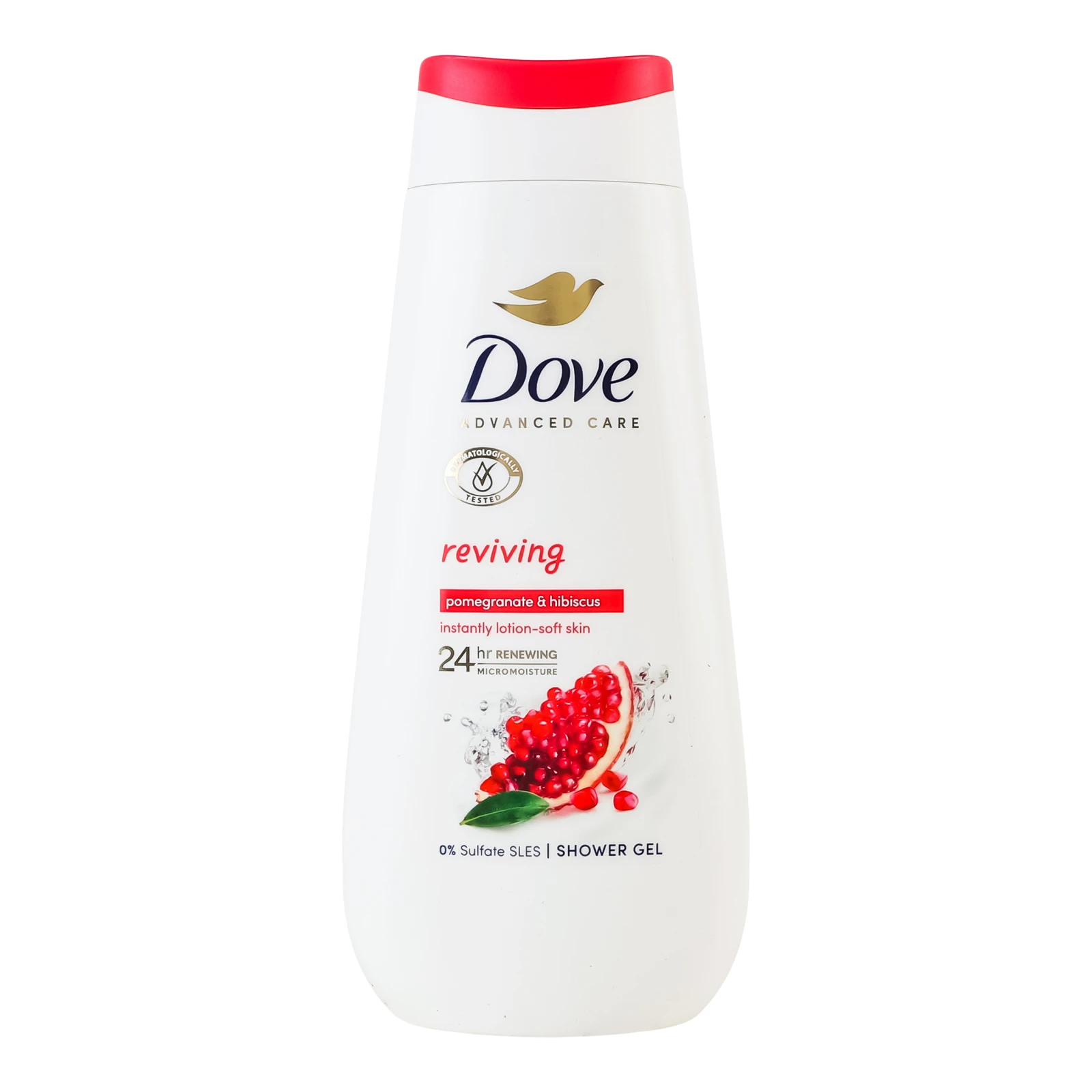 Крем-гель для душу Dove Reviving Pomegranate&Hibiscus 225мл Фото навігації №:1