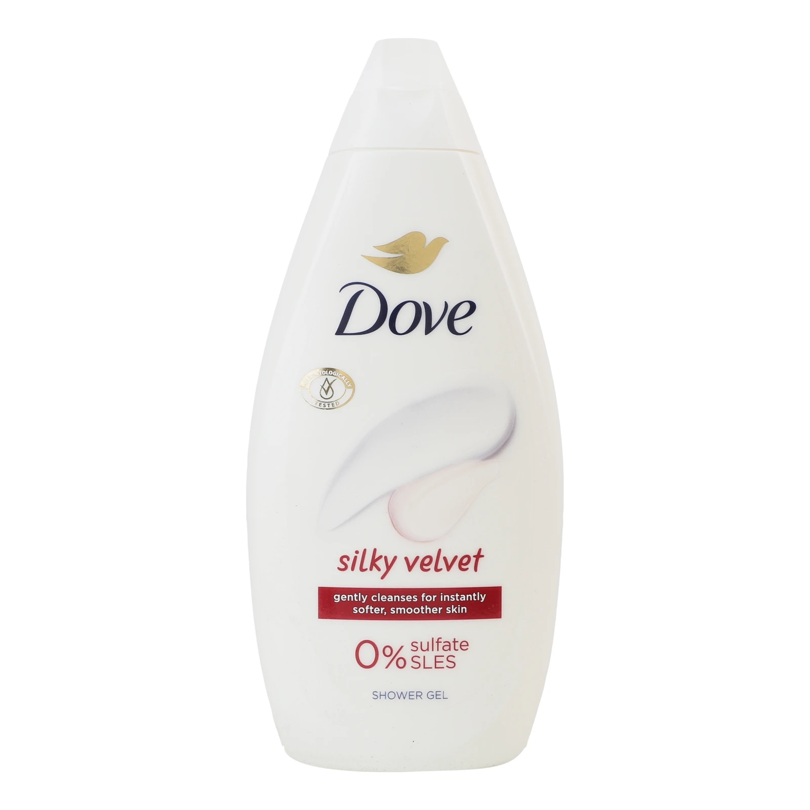 Гель для душу Dove Silky velvet 450мл Фото навігації №:1