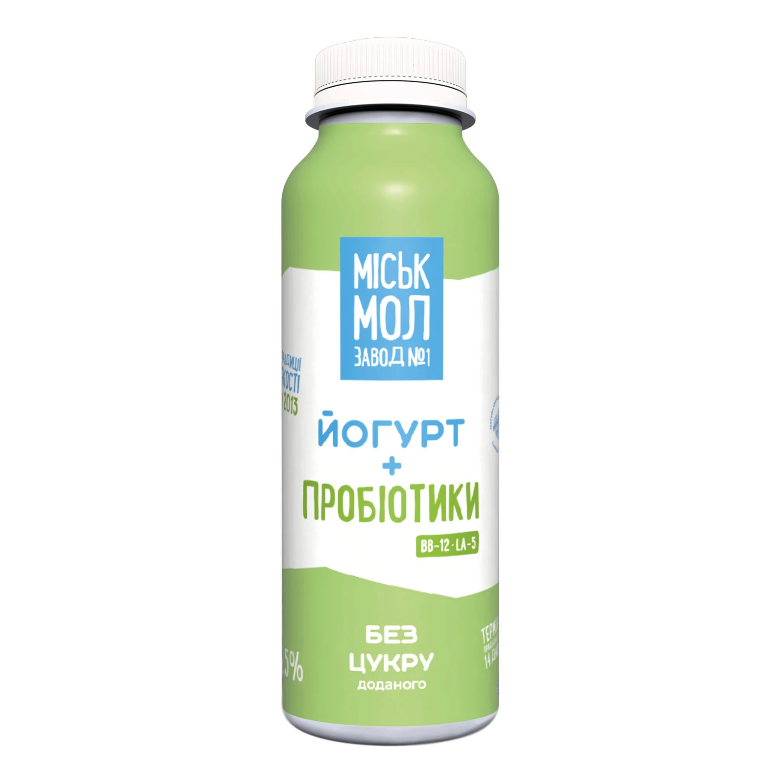 Йогурт Міськмолзавод №1 без цукру + пробіотики 2.5% 330г Фото №:1