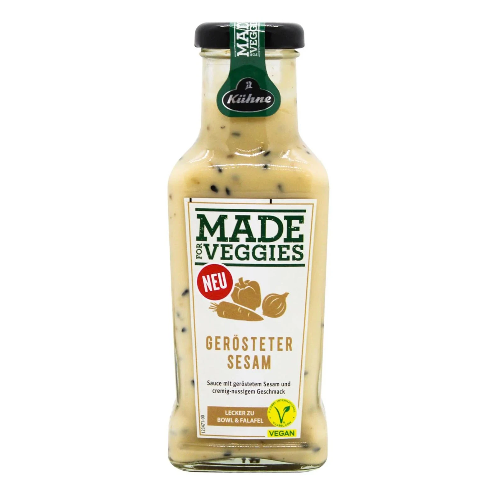 Соус Kuhne 235г made for veggies смажений кунжут ск/б Фото навігації №:1