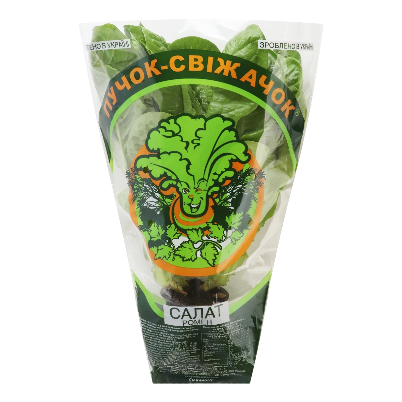 Салат Пучок-Свіжачок ромен 1шт Фото №:1