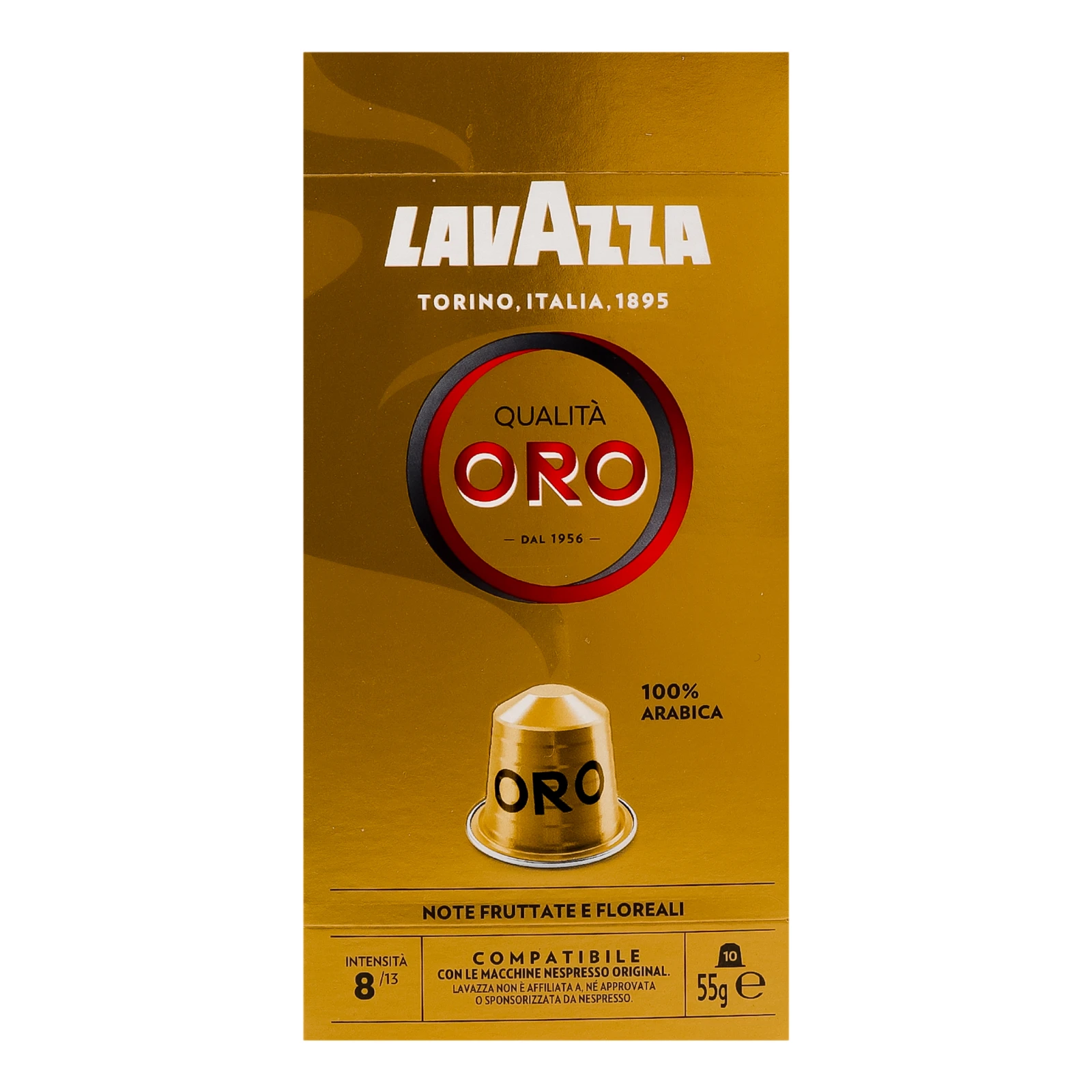Кава Lavazza Qualita Oro натуральна смажена мелена в капсулах 55г Фото №:1