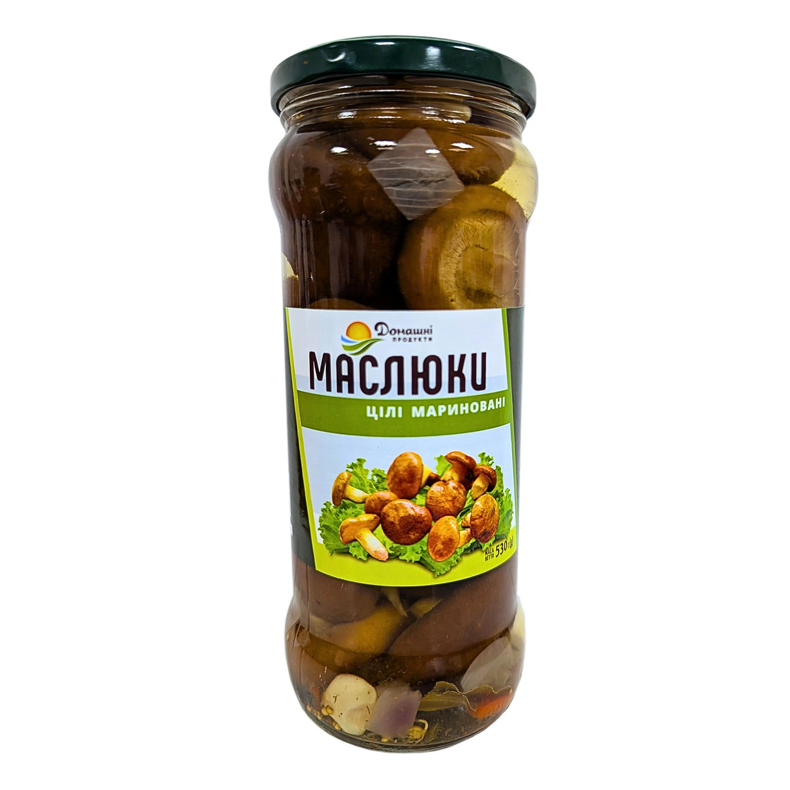 Маслюки Домашні продукти мариновані цілі 530г Фото навігації №:1