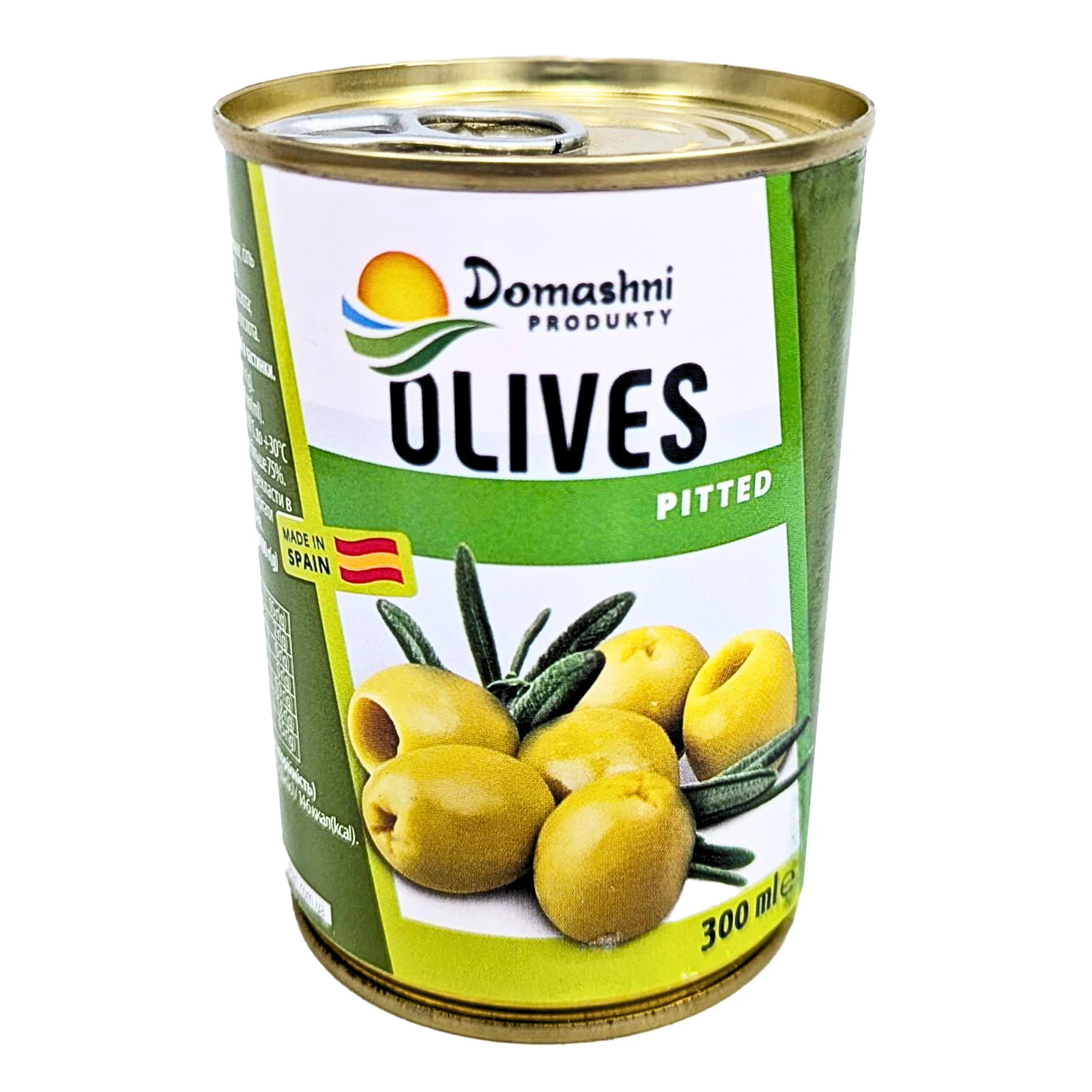 Оливки Домашні продукти зелені без кісточки 300мл 280г Фото №:1