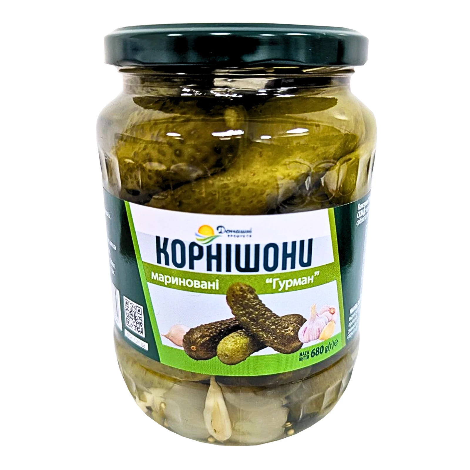 Конс Домашні продукти 680г корнішони мариновані Гурман ск/б Фото №:1