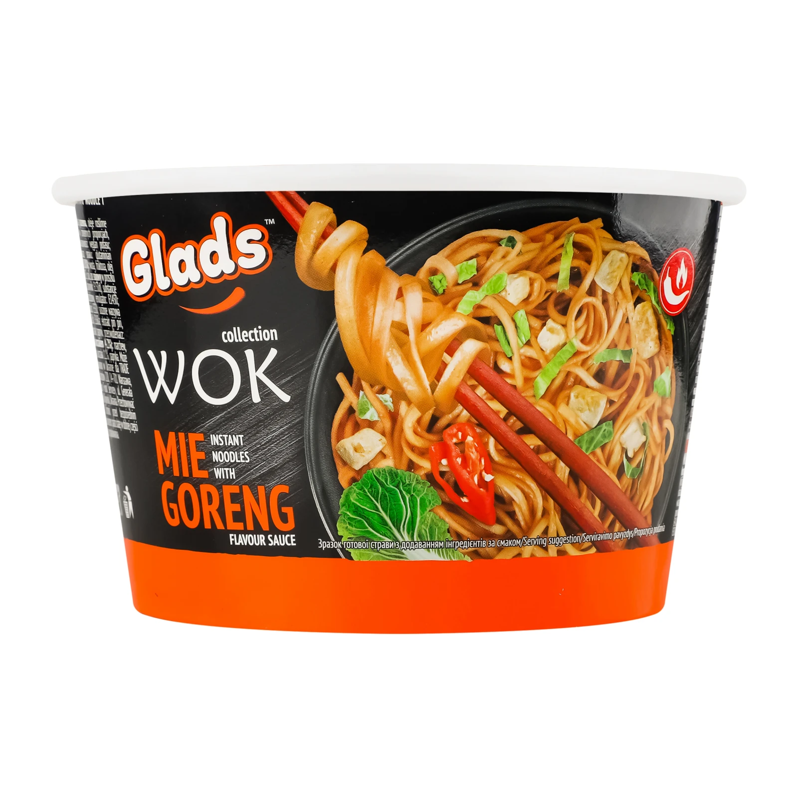 Локшина Glads Wok Mie goreng швидкого приготування з соусом 95г Фото №:1
