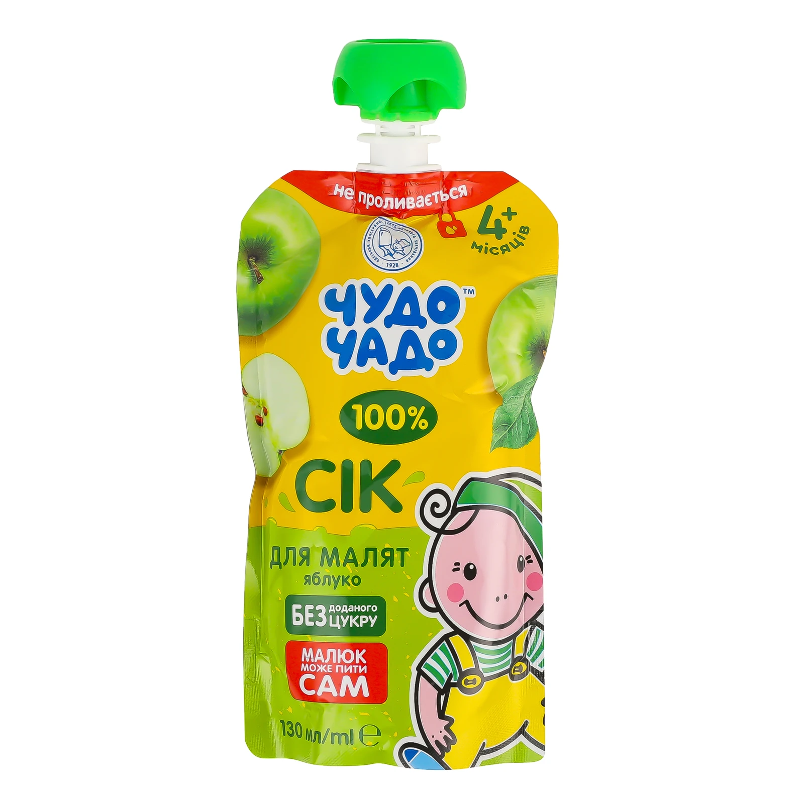 Сік Чудо-Чадо Яблуко для дітей від 4-х місяців 130мл Фото №:1