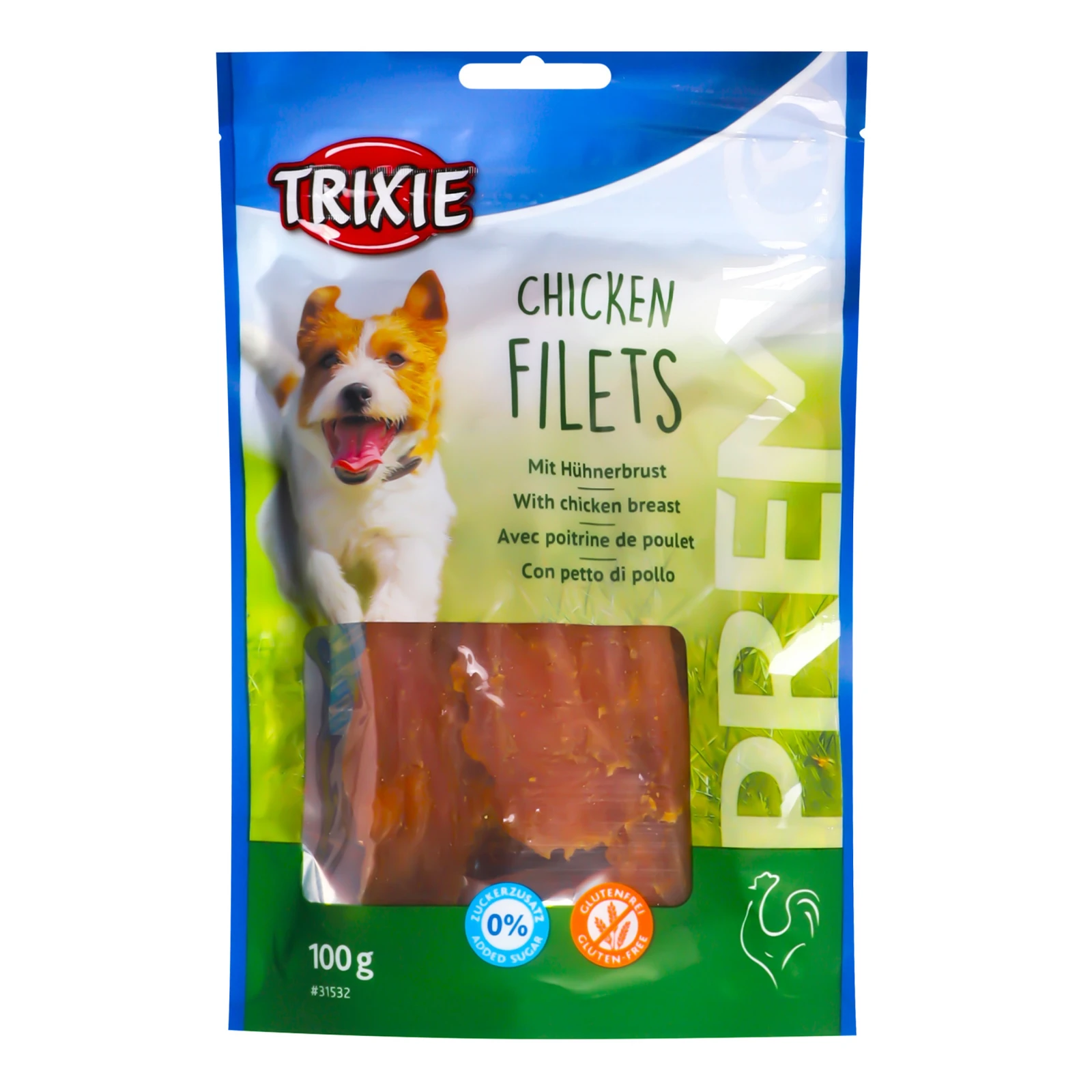 Ласощі Trixie Chicken Filets для собак 100г Фото №:1