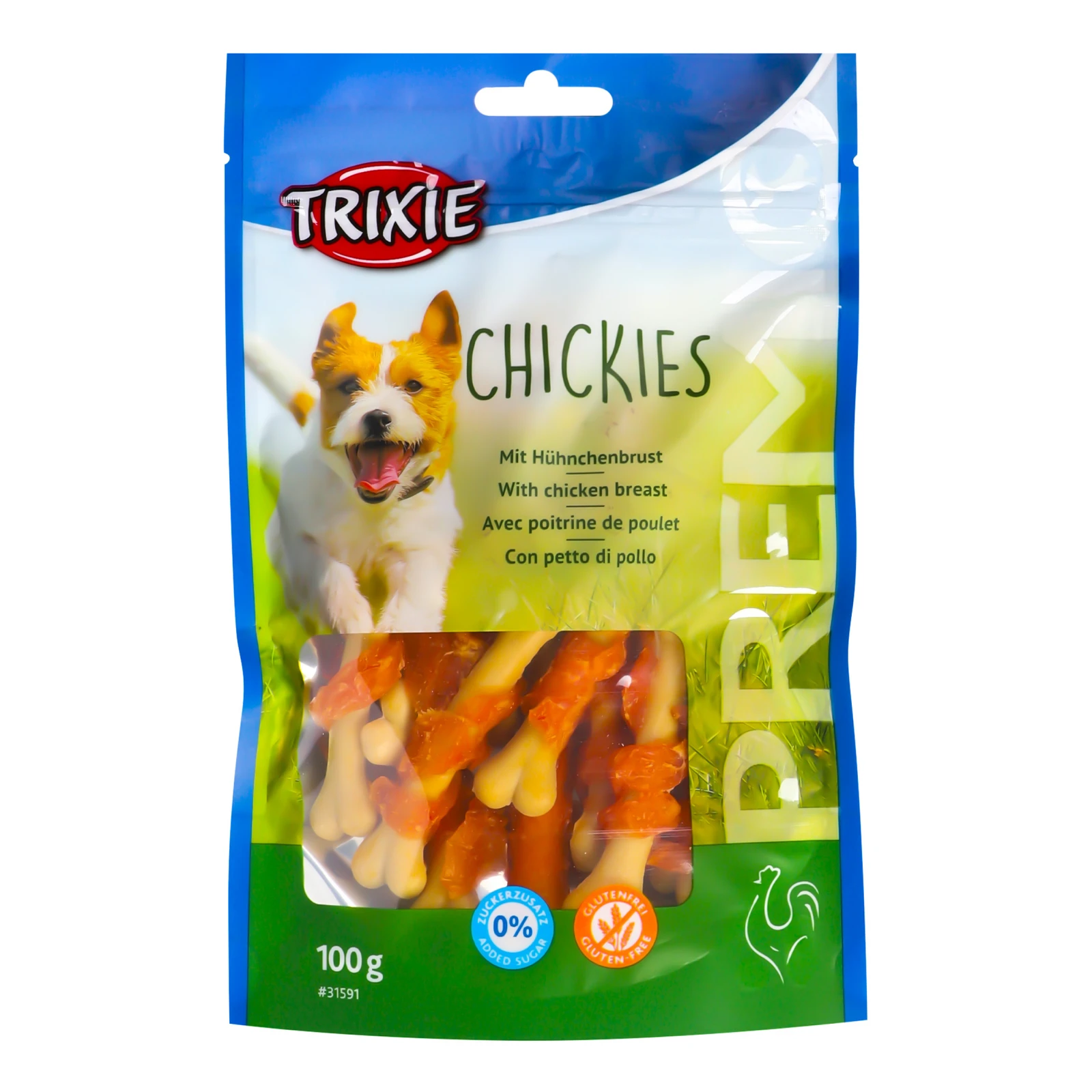 Ласощі Trixie Chickies для собак 100г Фото №:1