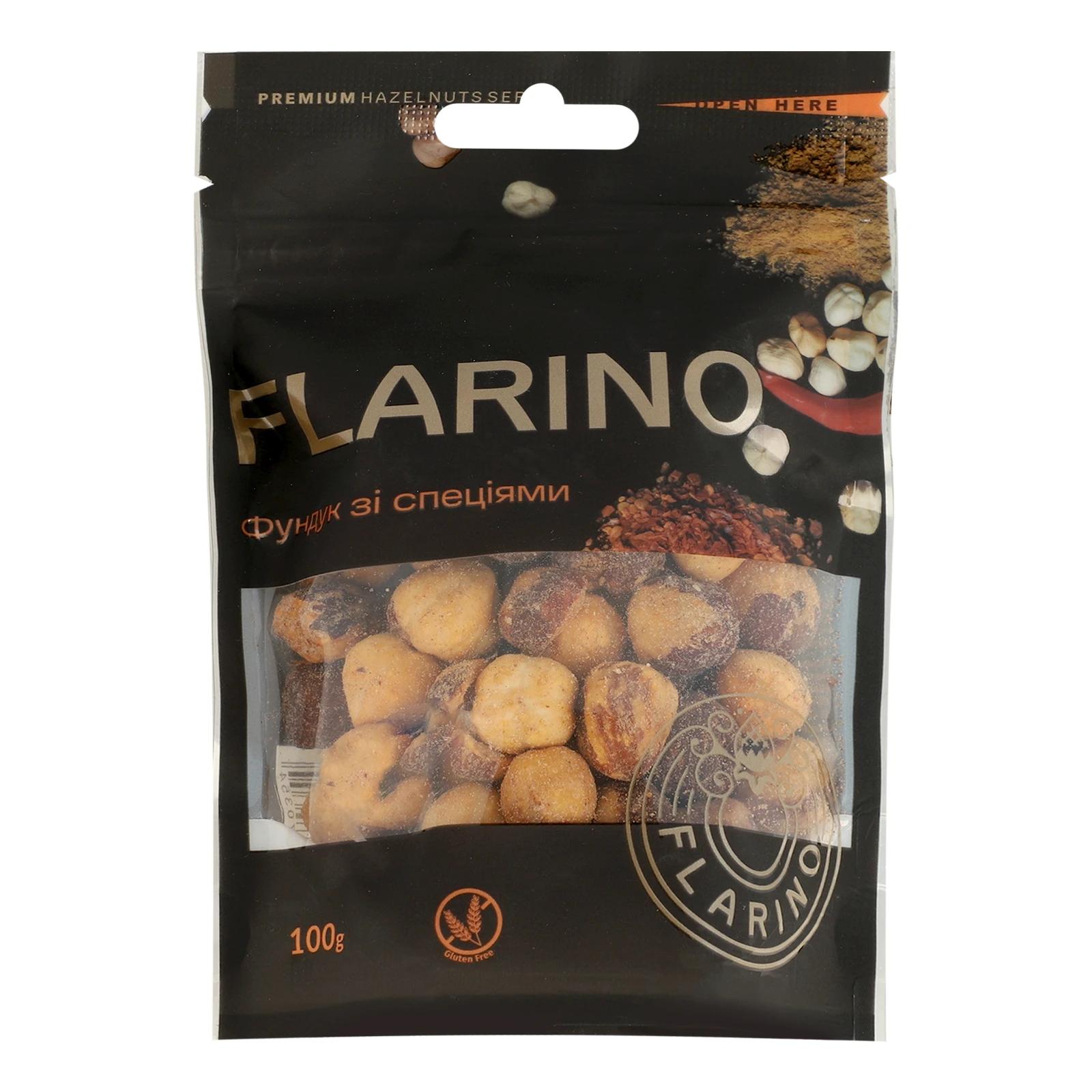 Фундук Flarino Premium зі спеціями 100г Фото №:1