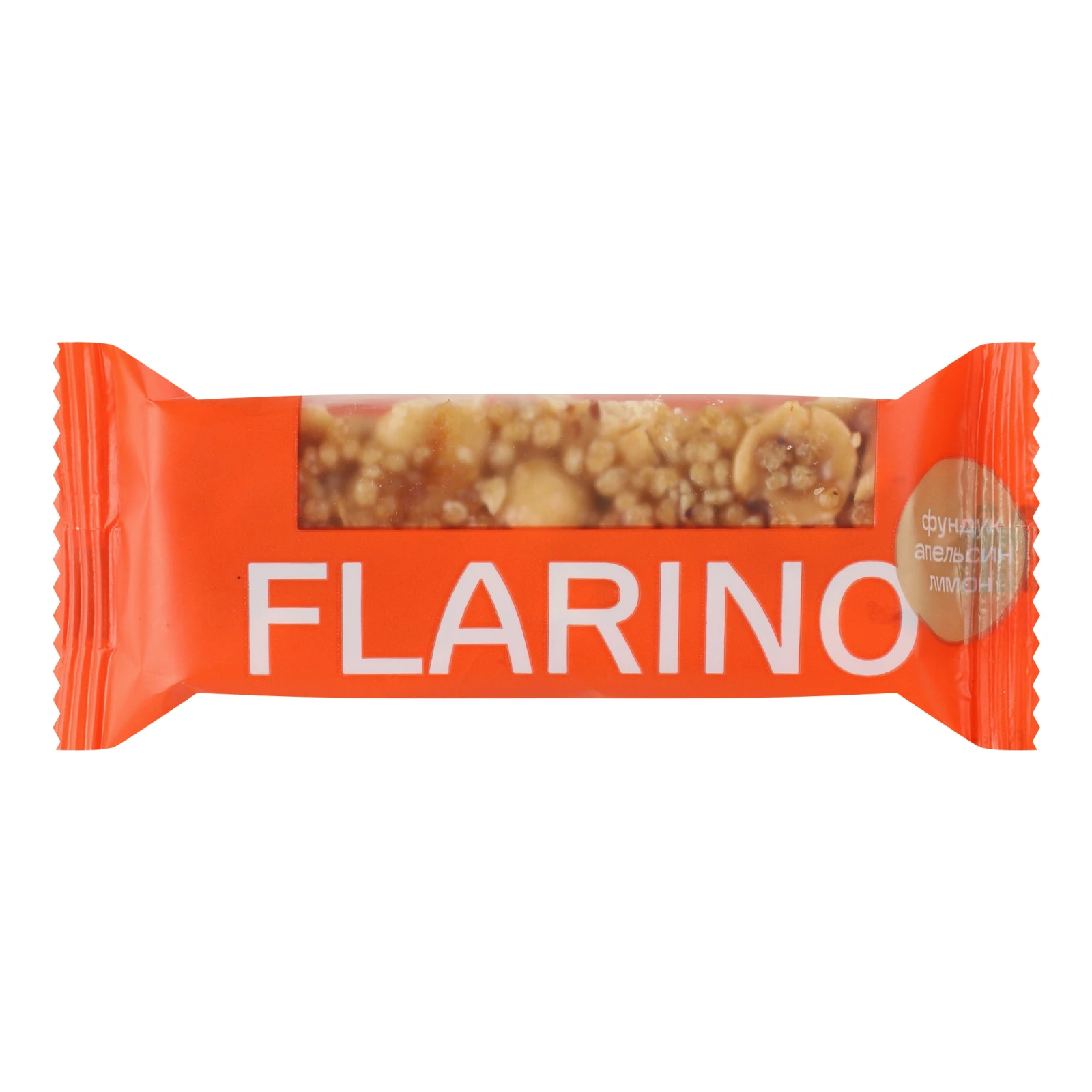Батончик Flarino з фундуком апельсином та лимоном 25г Фото №:1