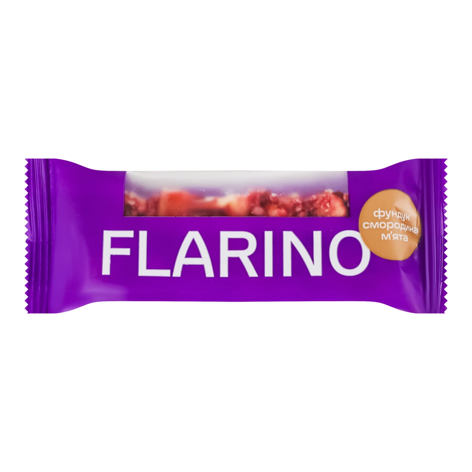 Батончик Flarino з фундуком смородиною та м'ятою 25г Фото №:1