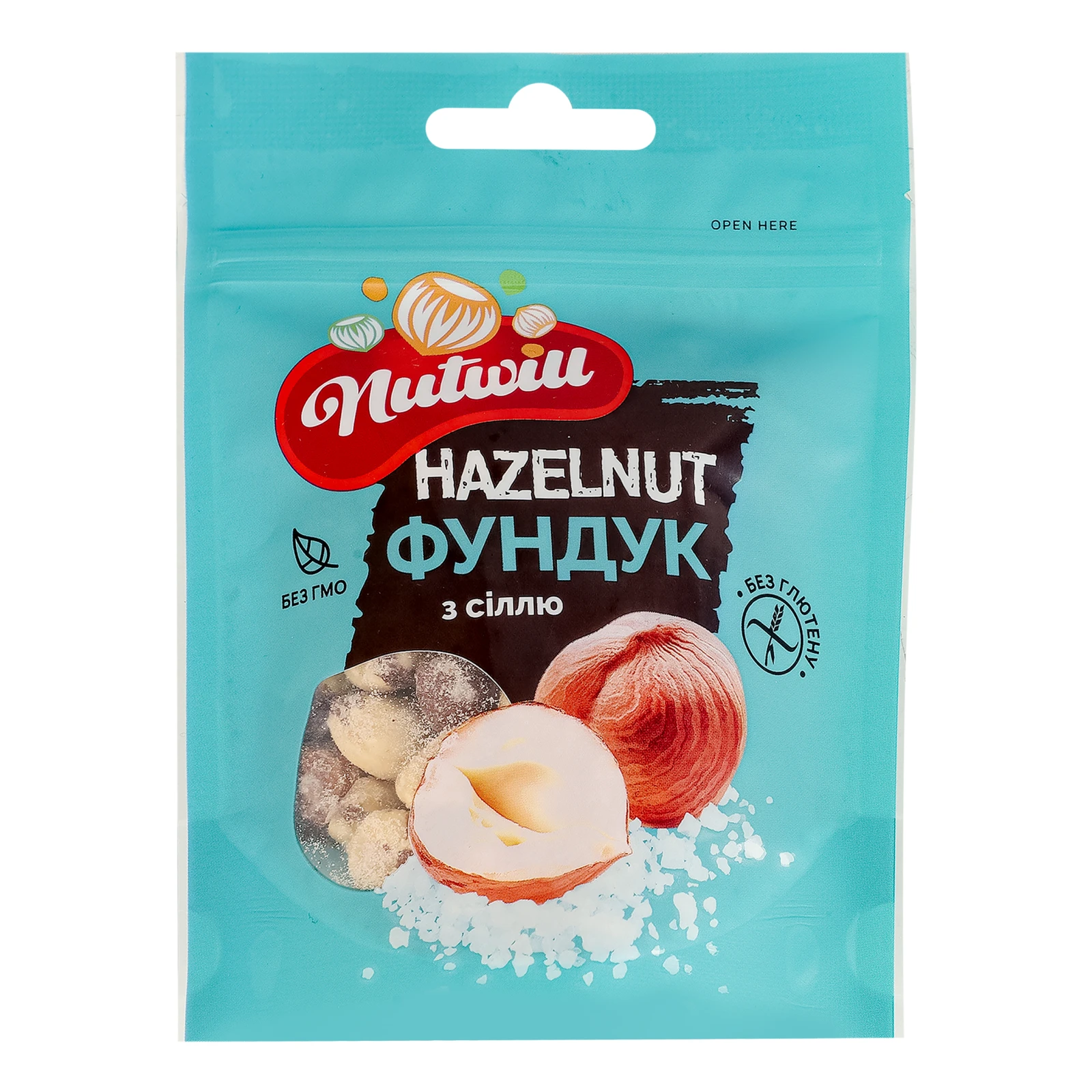 Фундук Nutwill з сіллю 100г