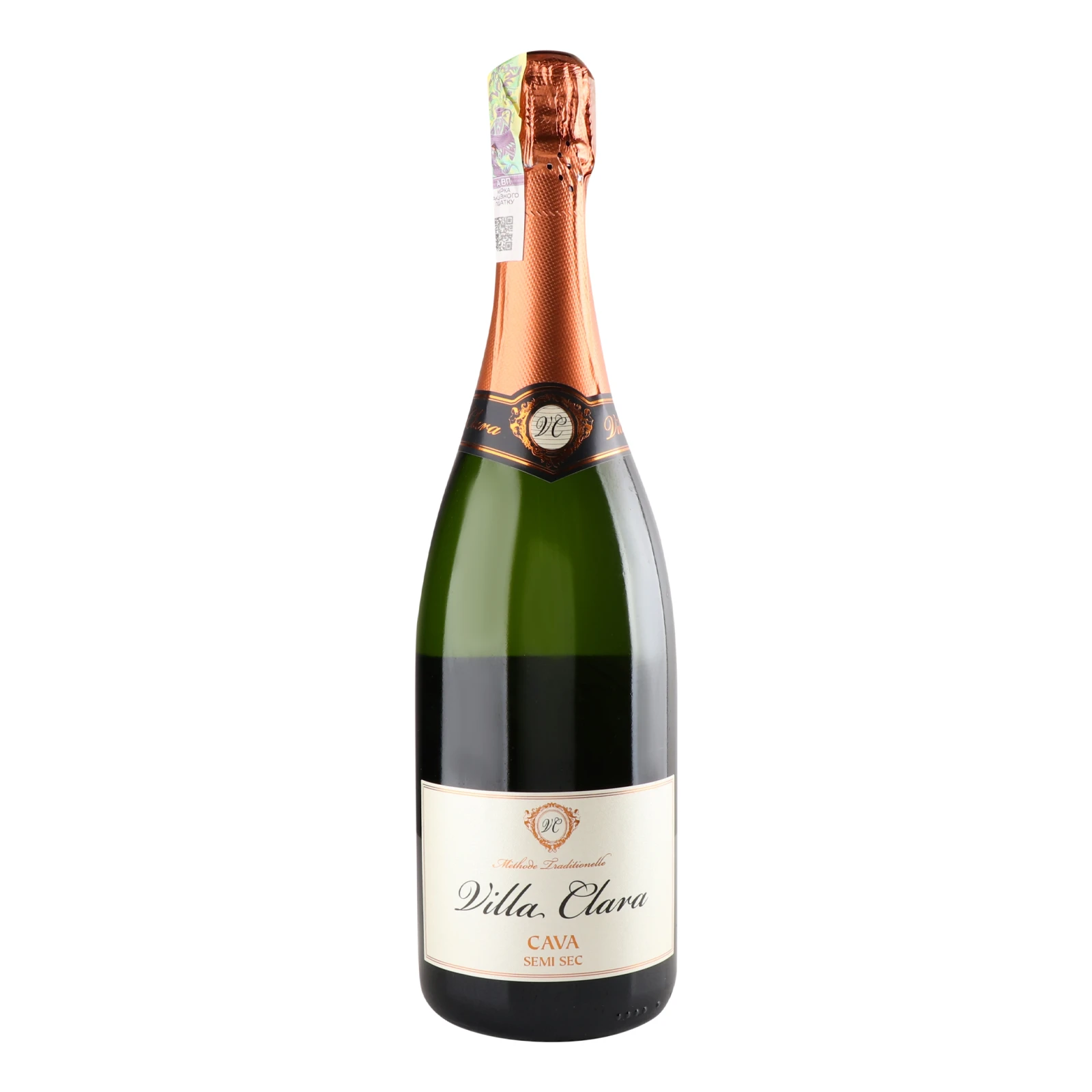 Вино ігристе Villa Clara Cava Demi Sec біле напівсухе 11.5% 0.75л Фото №:1
