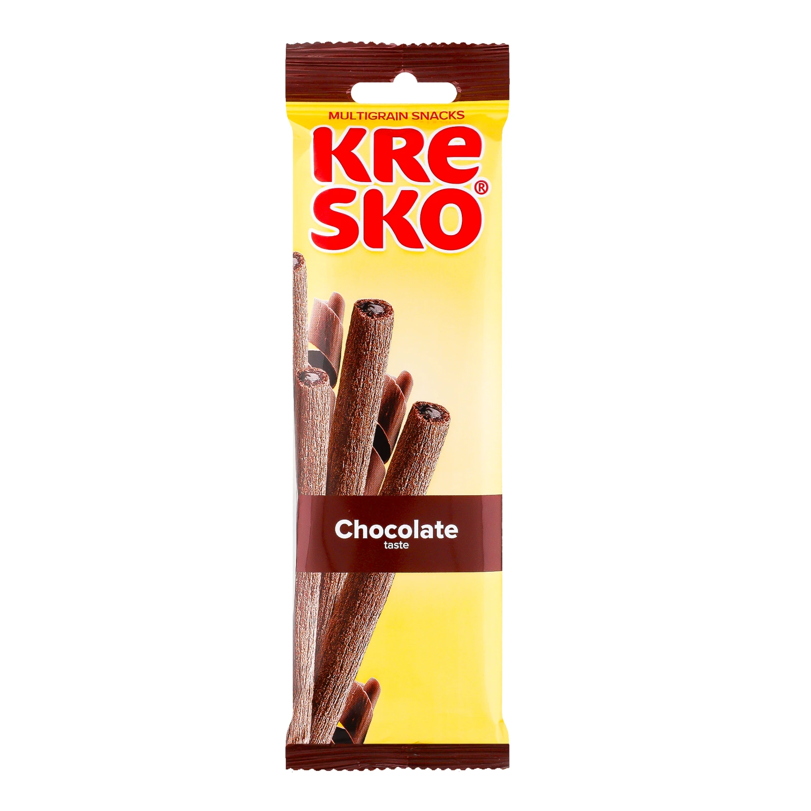 Снеки мультизлакові Kresko Трубочки з шоколадним смаком 40г Фото №:1