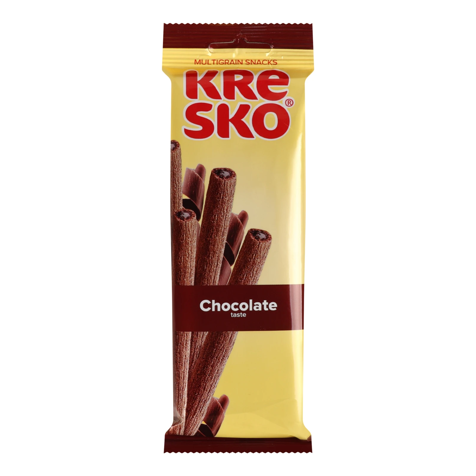 Снеки мультизлакові Kresko Трубочки з шоколадним смаком 40г Фото №:1