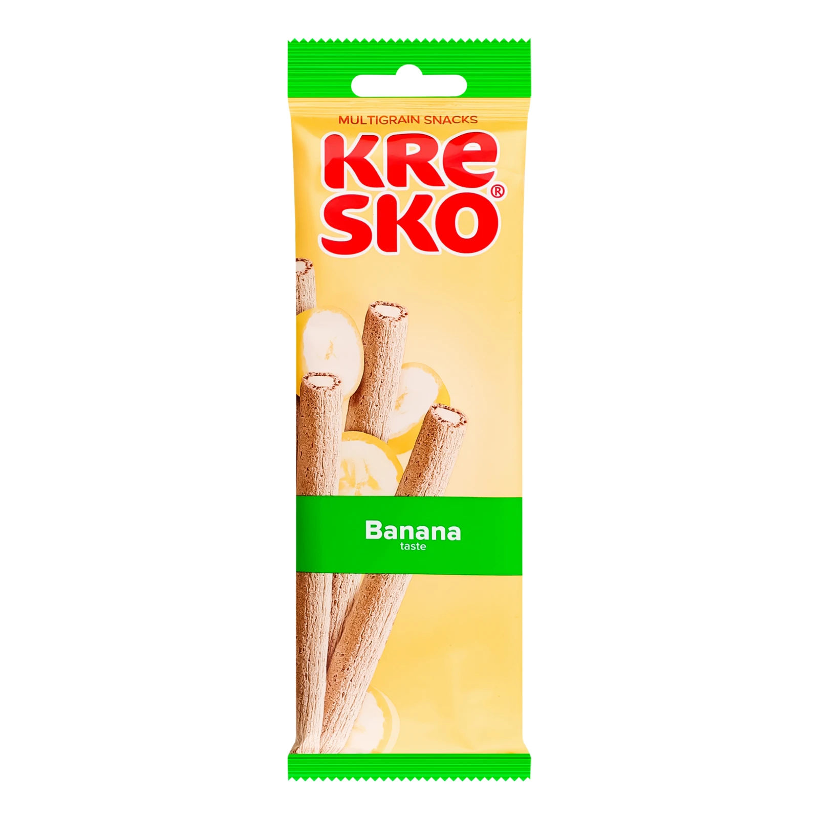 Снеки АВК Kresko мультизлакові трубочки банановий смак 40г Фото №:1