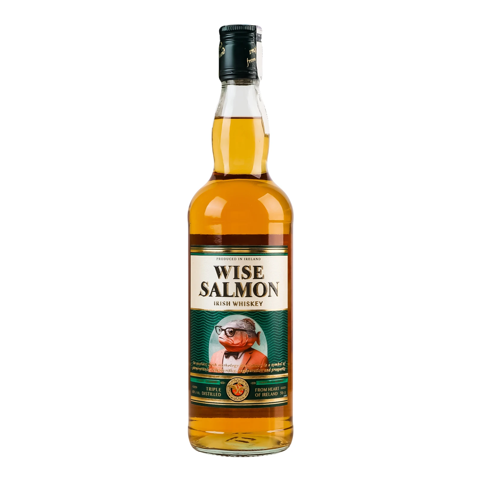Віскі Wise Salmon ірландське купажоване 40% 0.5л