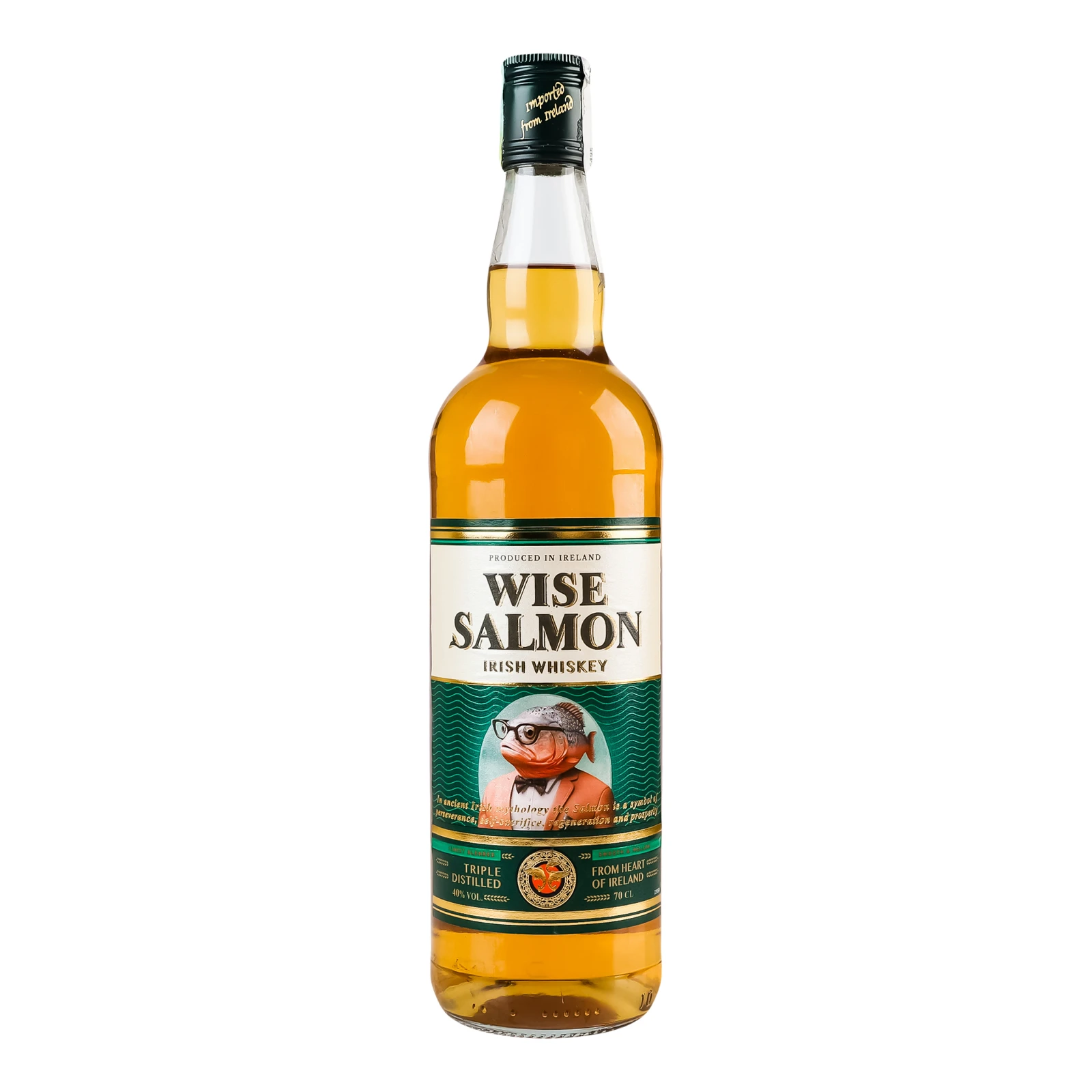 Віскі Wise Salmon ірландський купажований 40% 0.7л Фото №:1