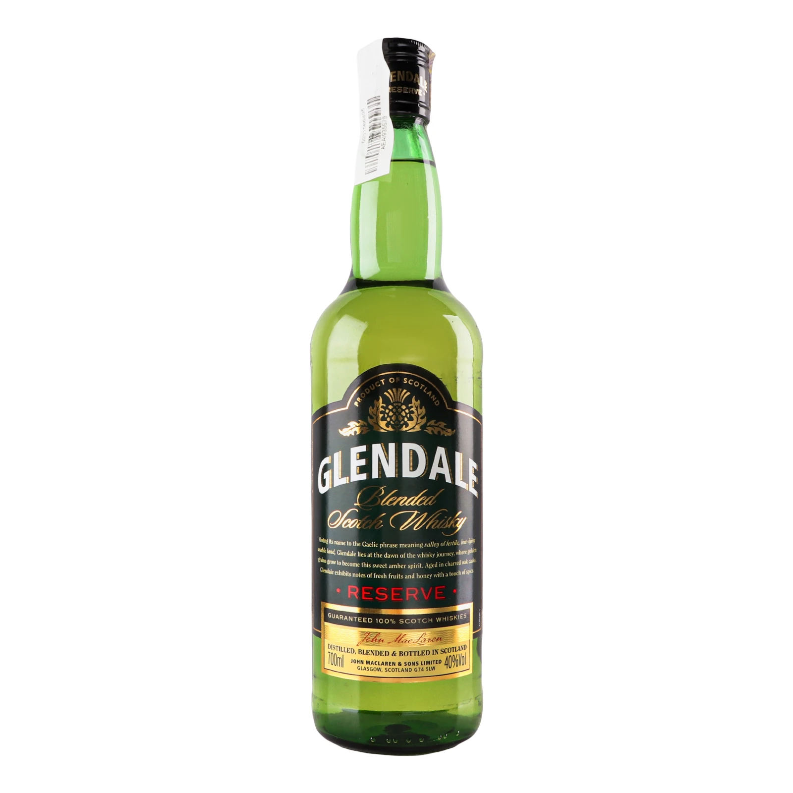 Віскі Glendale Blended 3YO шотландське купажоване 40% 0.7л