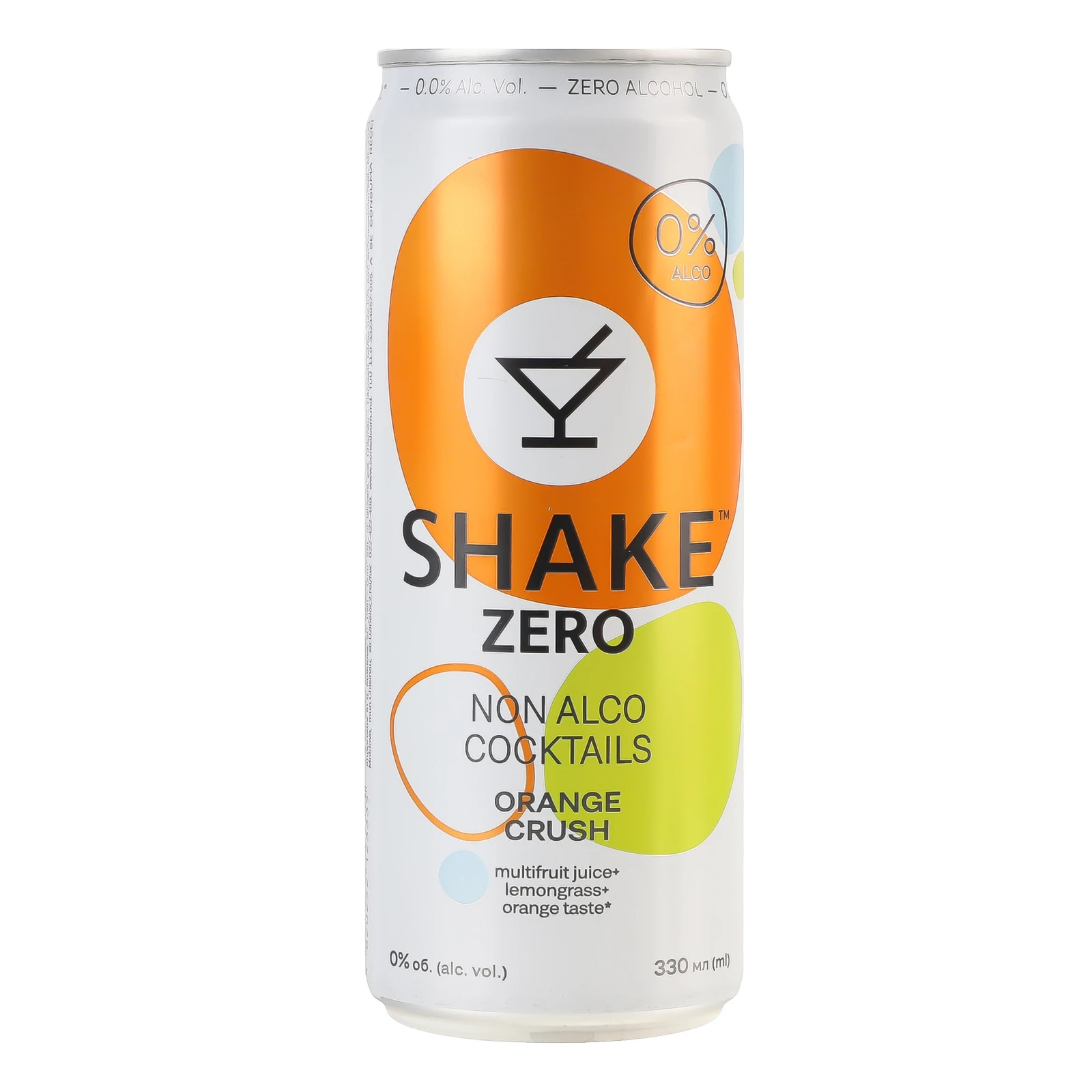 Напій безалкогольний Shake Zero Orange Crush соковмісний сильногазований 330мл Фото №:1