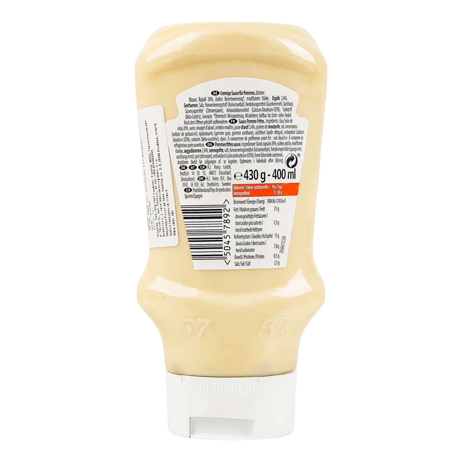 Соус Heinz Фрітес 400мл Фото №:2