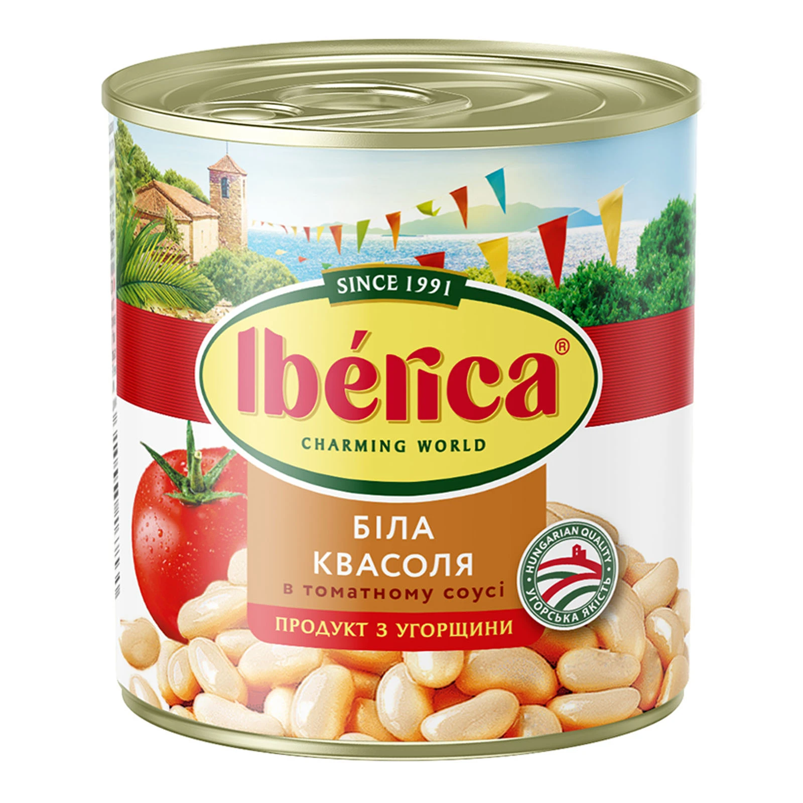 Конс Iberica 400г квасоля біла у т/с з/б Фото №:1